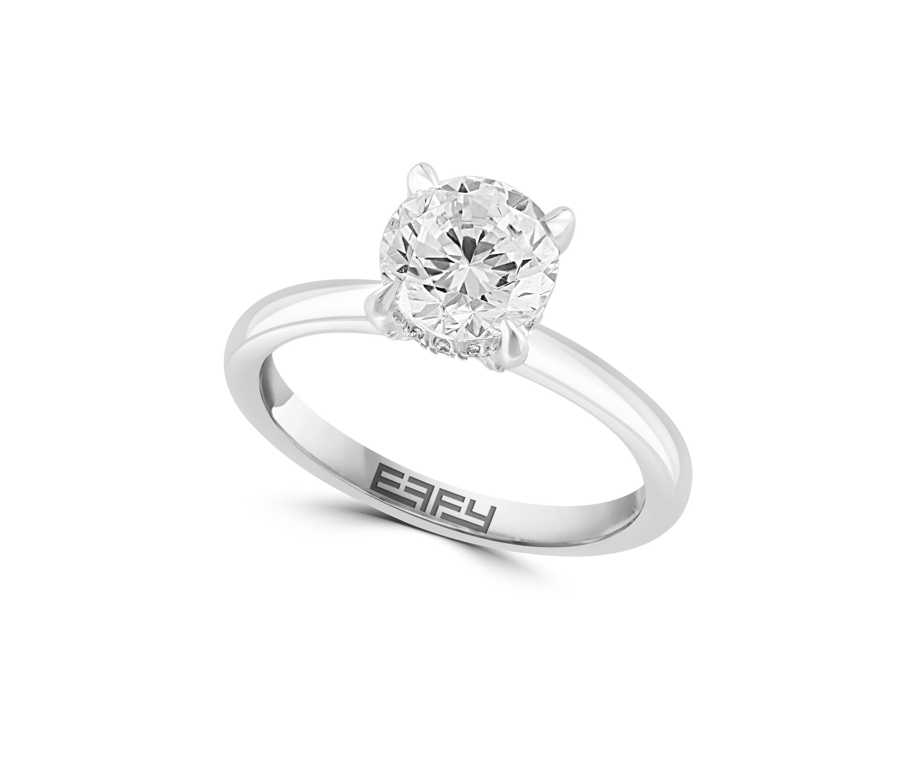1.59 ct. t.w. Lab-Created Diamond Solitaire Ring in 14K White Gold