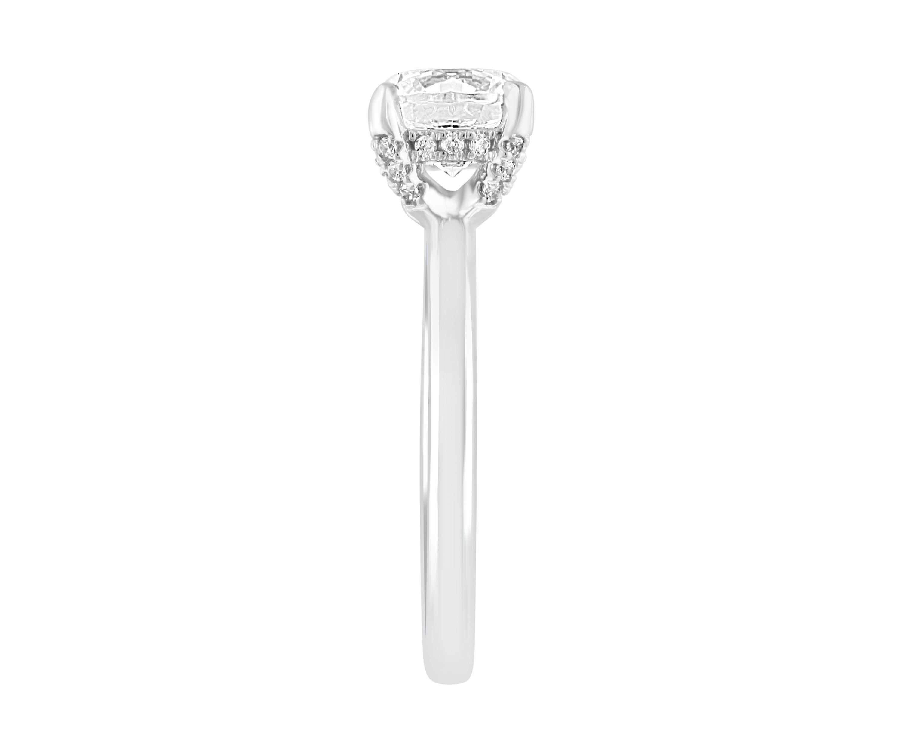1.59 ct. t.w. Lab-Created Diamond Solitaire Ring in 14K White Gold