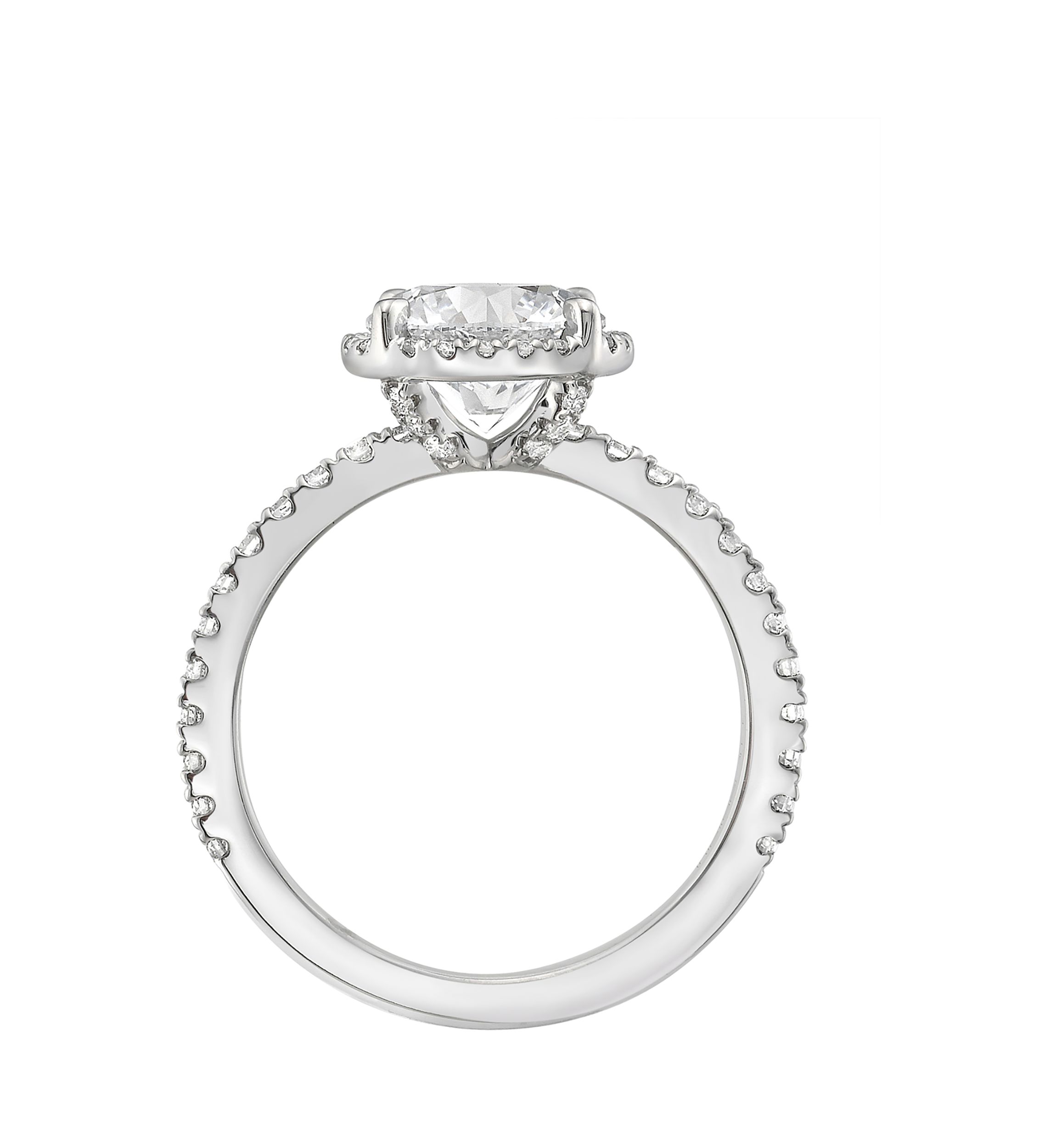 2.46 ct. t.w. Lab Created Diamond Round Solitaire Ring in 14K White Gold