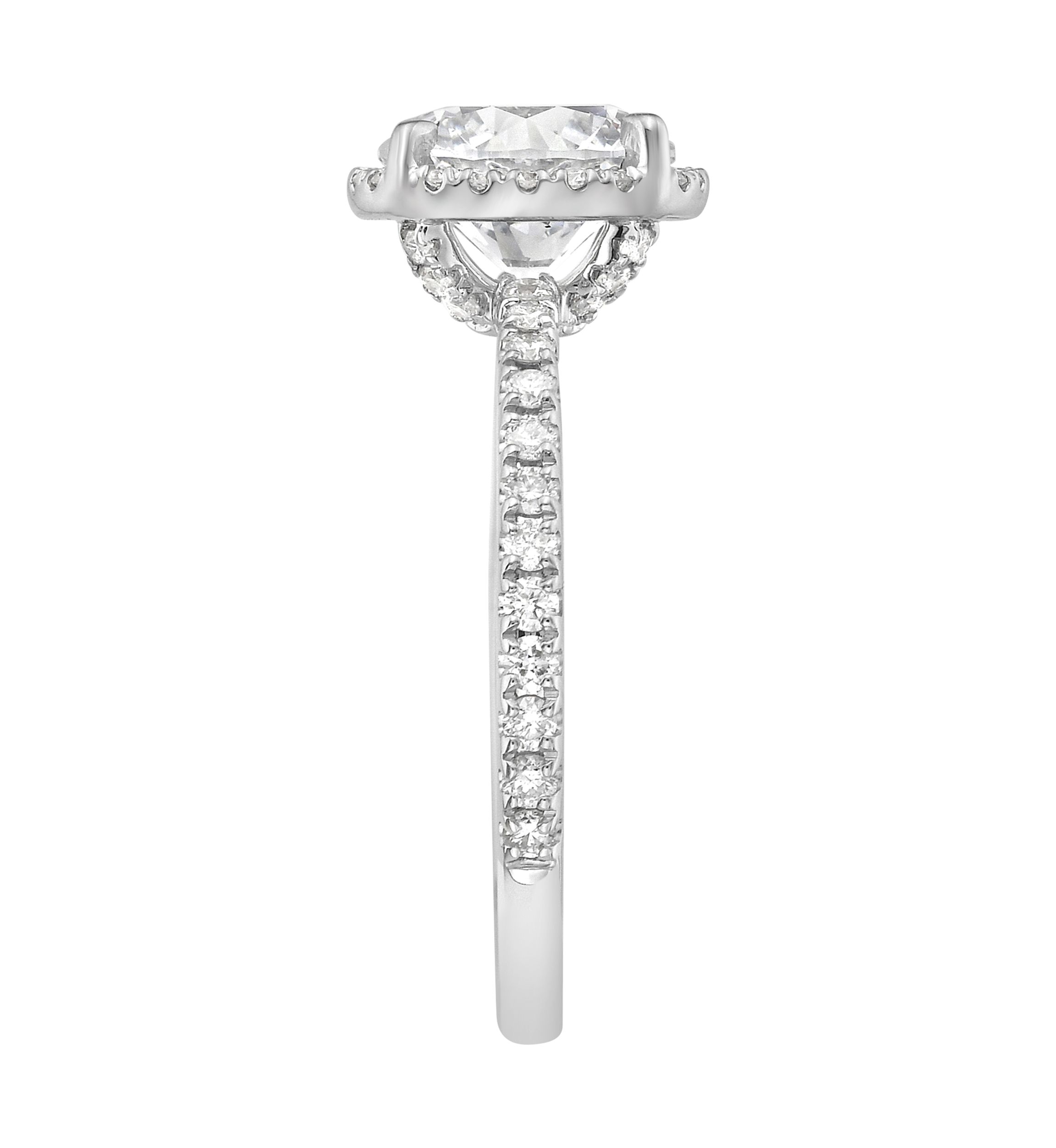 2.46 ct. t.w. Lab Created Diamond Round Solitaire Ring in 14K White Gold