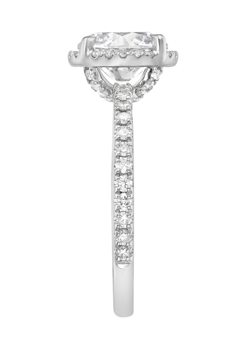 2.46 ct. t.w. Lab Created Diamond Round Solitaire Ring in 14K White Gold