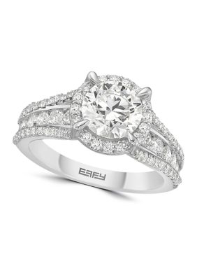 Effy 2.47 Ct. T.w. Lab Created Diamond Solitaire Ring In 14K White Gold
