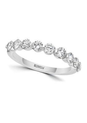 Effy 1.03 Ct. T.w. Lab Created Diamond Band Ring In 14K White Gold
