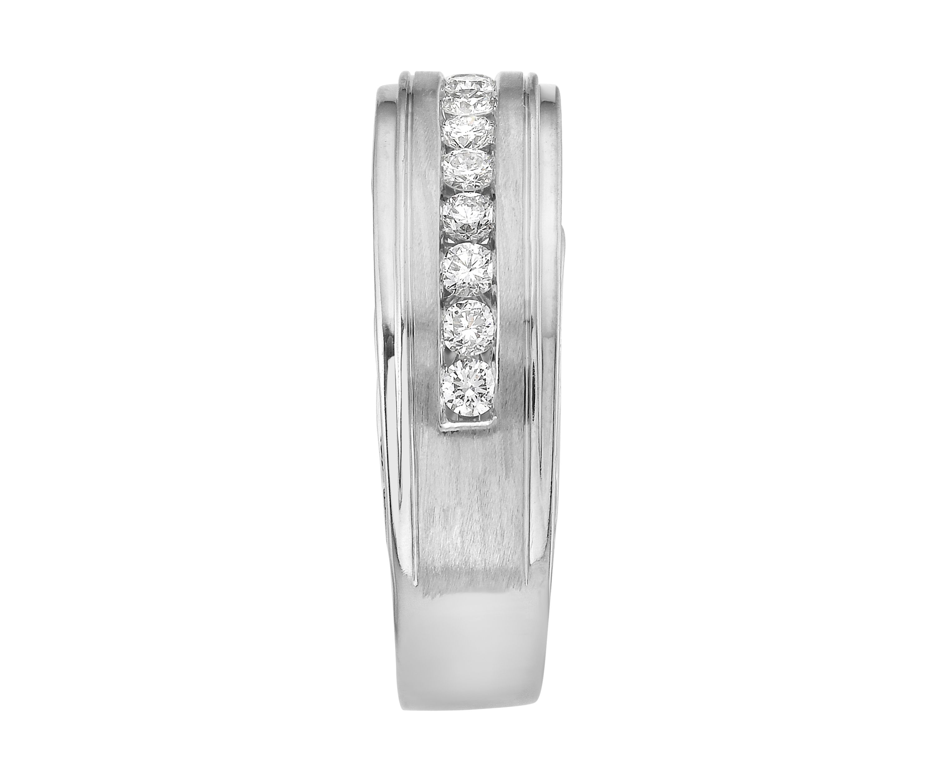 1/2 ct. t.w. Lab Created Diamond Band Ring in 14K Two Tone Gold
