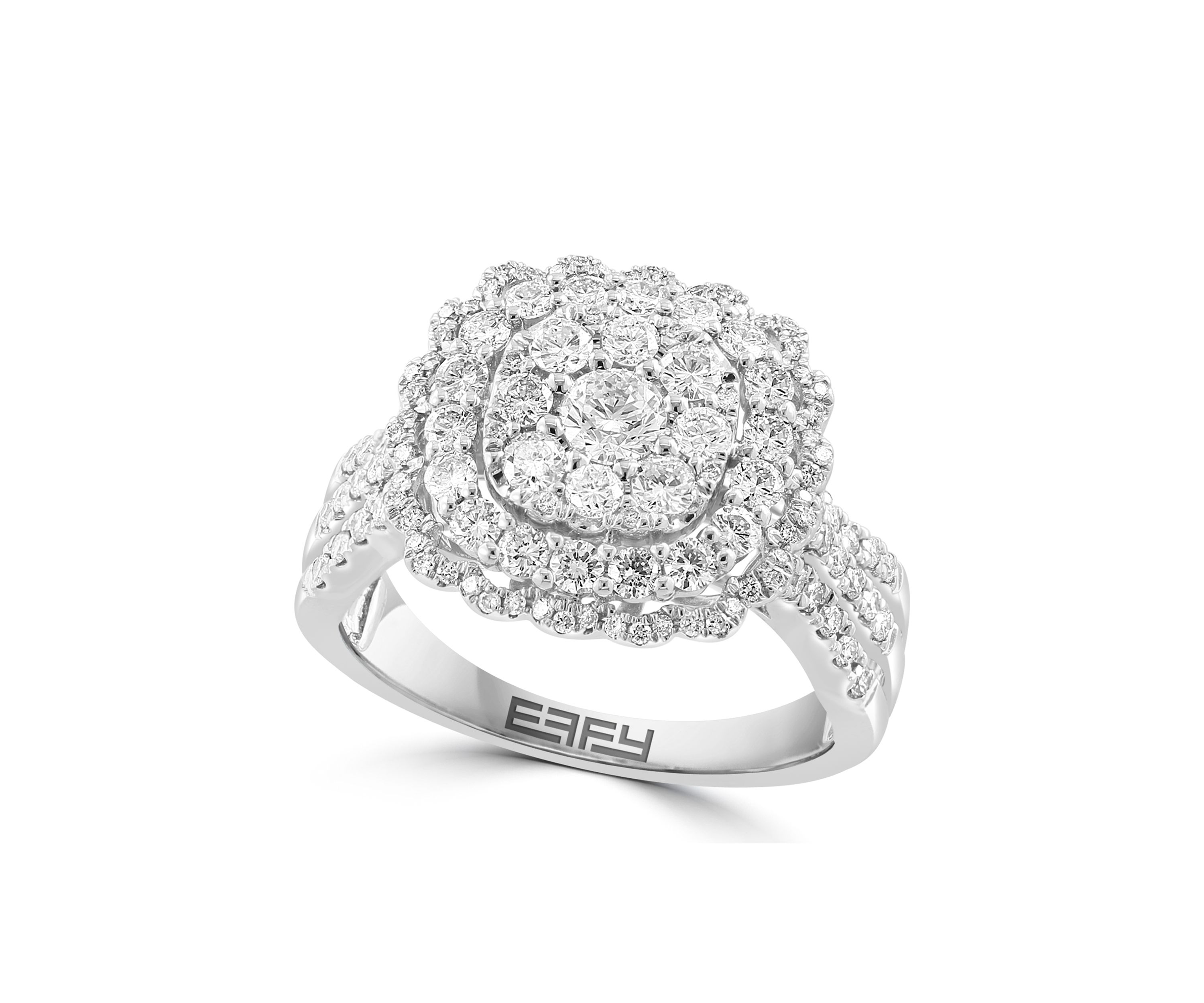 Lab Grown Silver Lab Diamond Ring