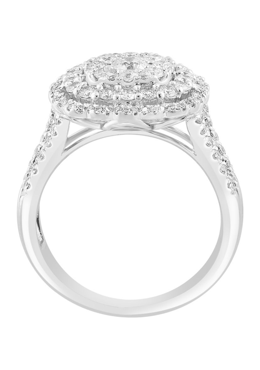 Lab Grown Silver Lab Diamond Ring
