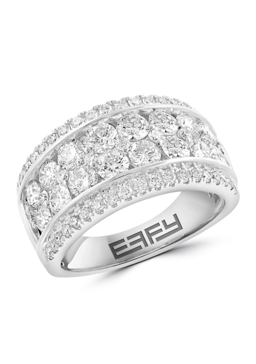 14K White Gold Lab Grown Diamond Ring 