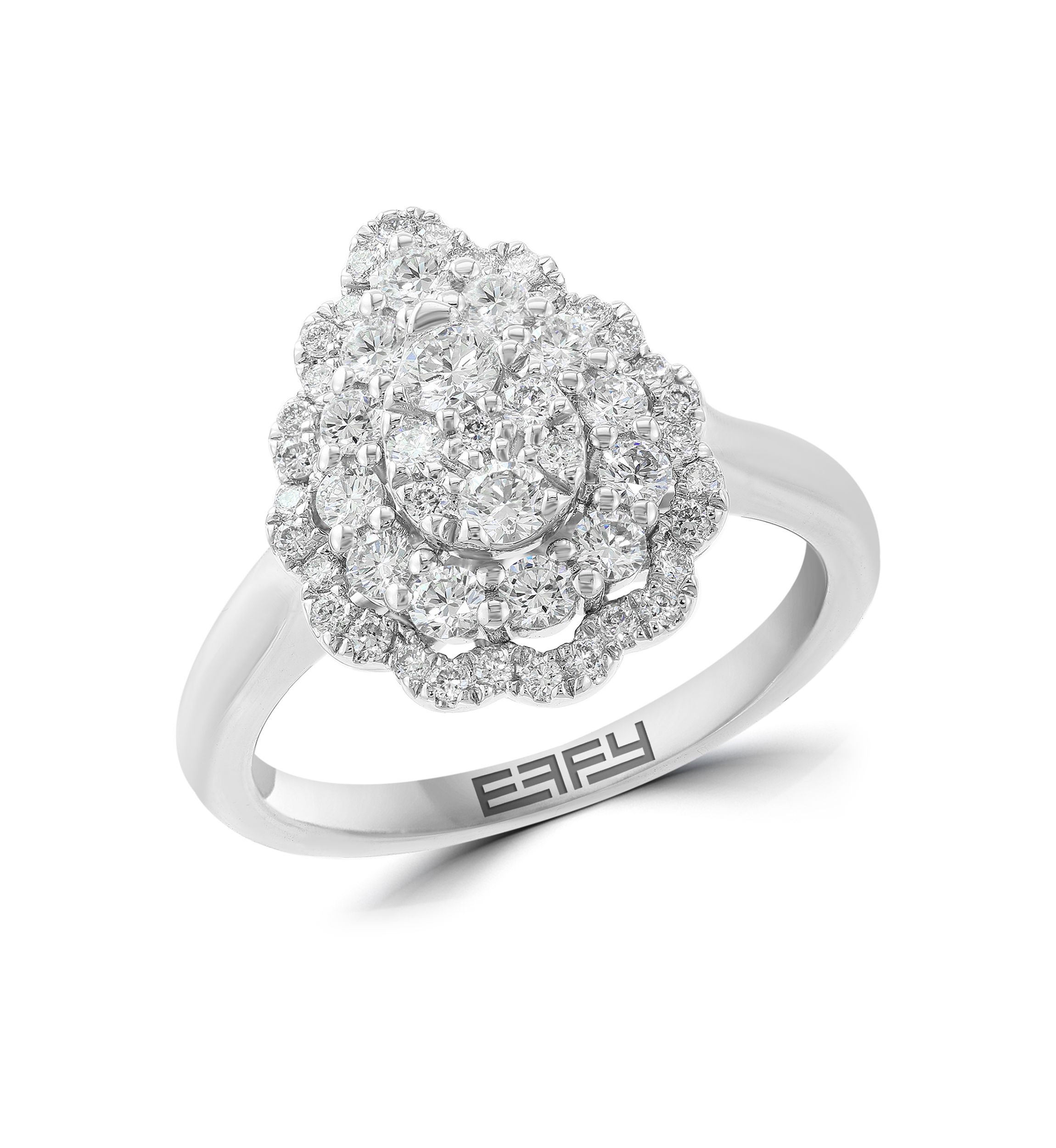 3/4 ct. t.w. Lab Grown Diamond Ring in Sterling Silver 
