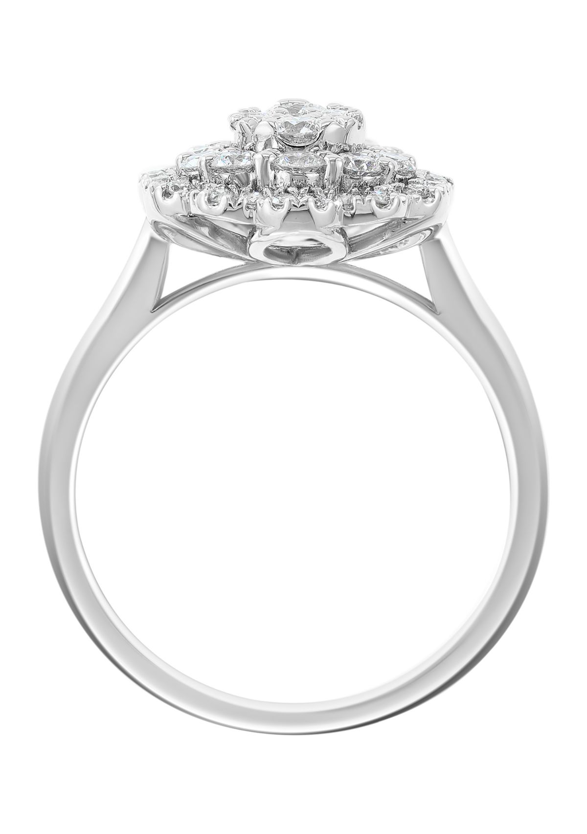 3/4 ct. t.w. Lab Grown Diamond Ring in Sterling Silver 