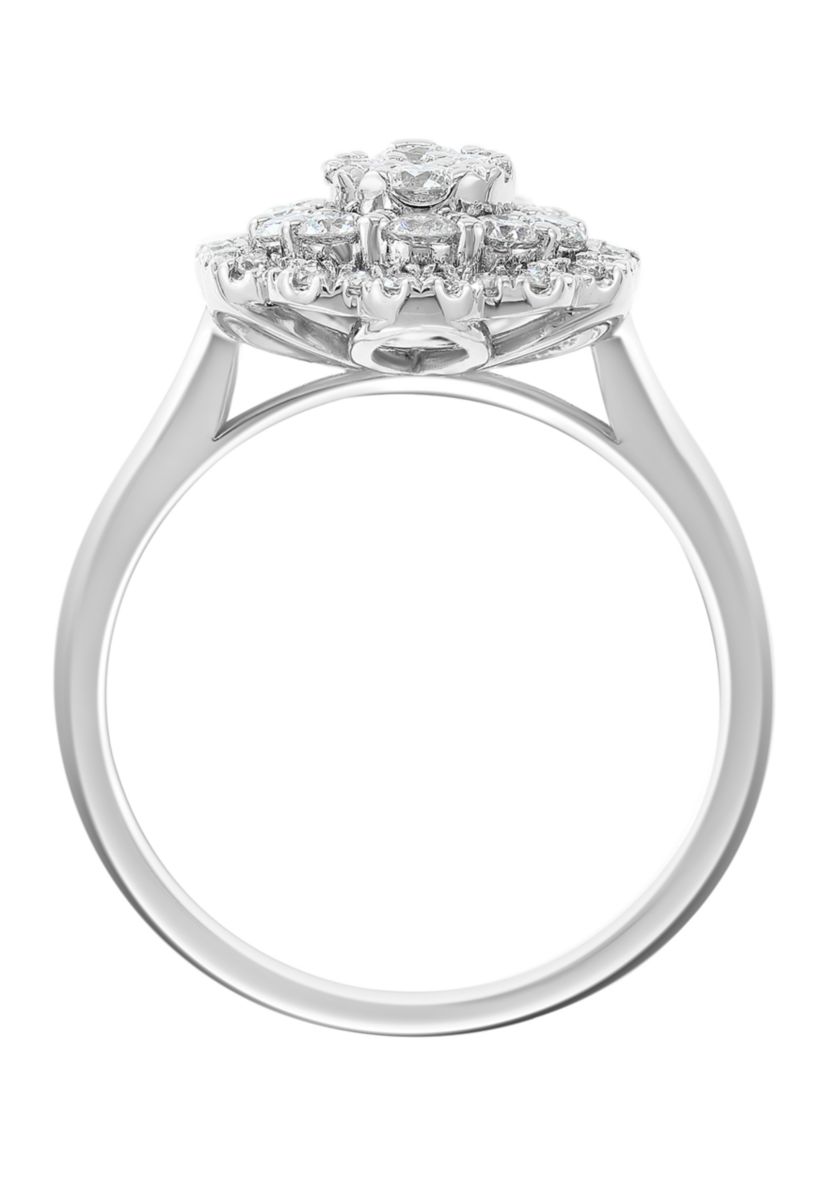 3/4 ct. t.w. Lab Grown Diamond Ring in Sterling Silver 