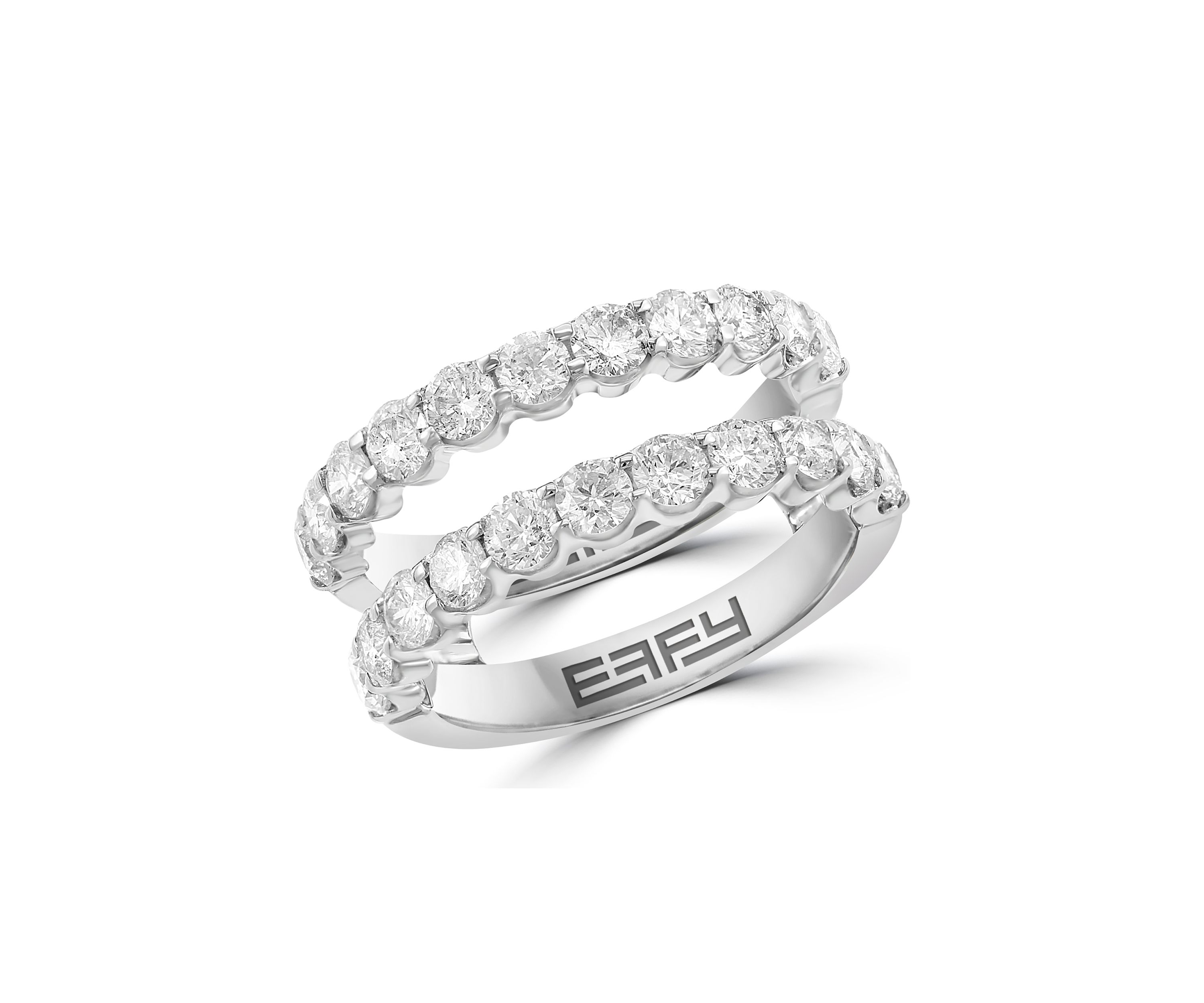 Lab Grown Diamond Bridal Insert Ring in 14K White Gold
