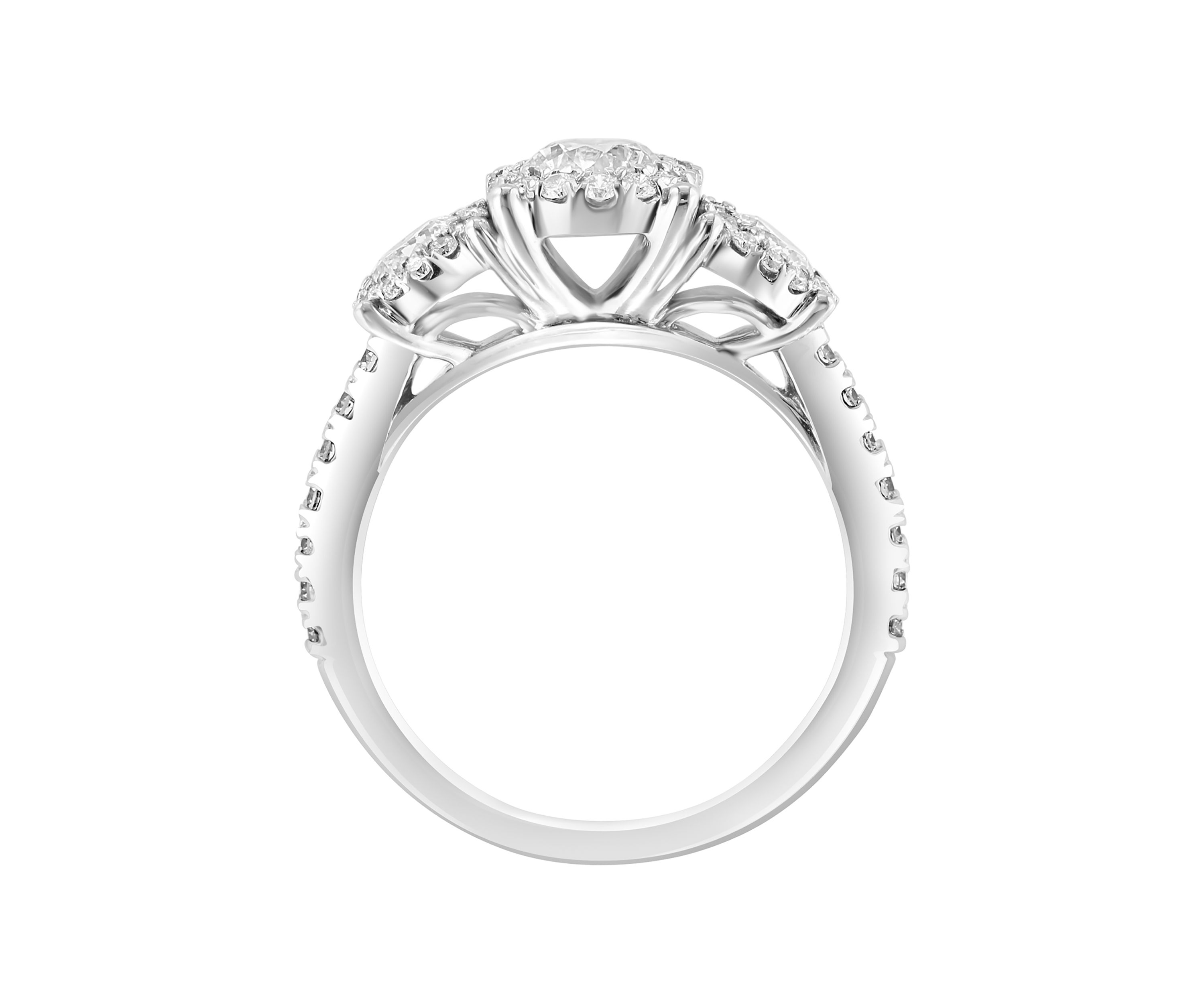 1.45 ct. t.w. Lab Created Diamond Ring in 14K White Gold