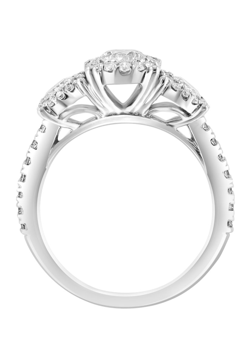 1.45 ct. t.w. Lab Created Diamond Ring in 14K White Gold