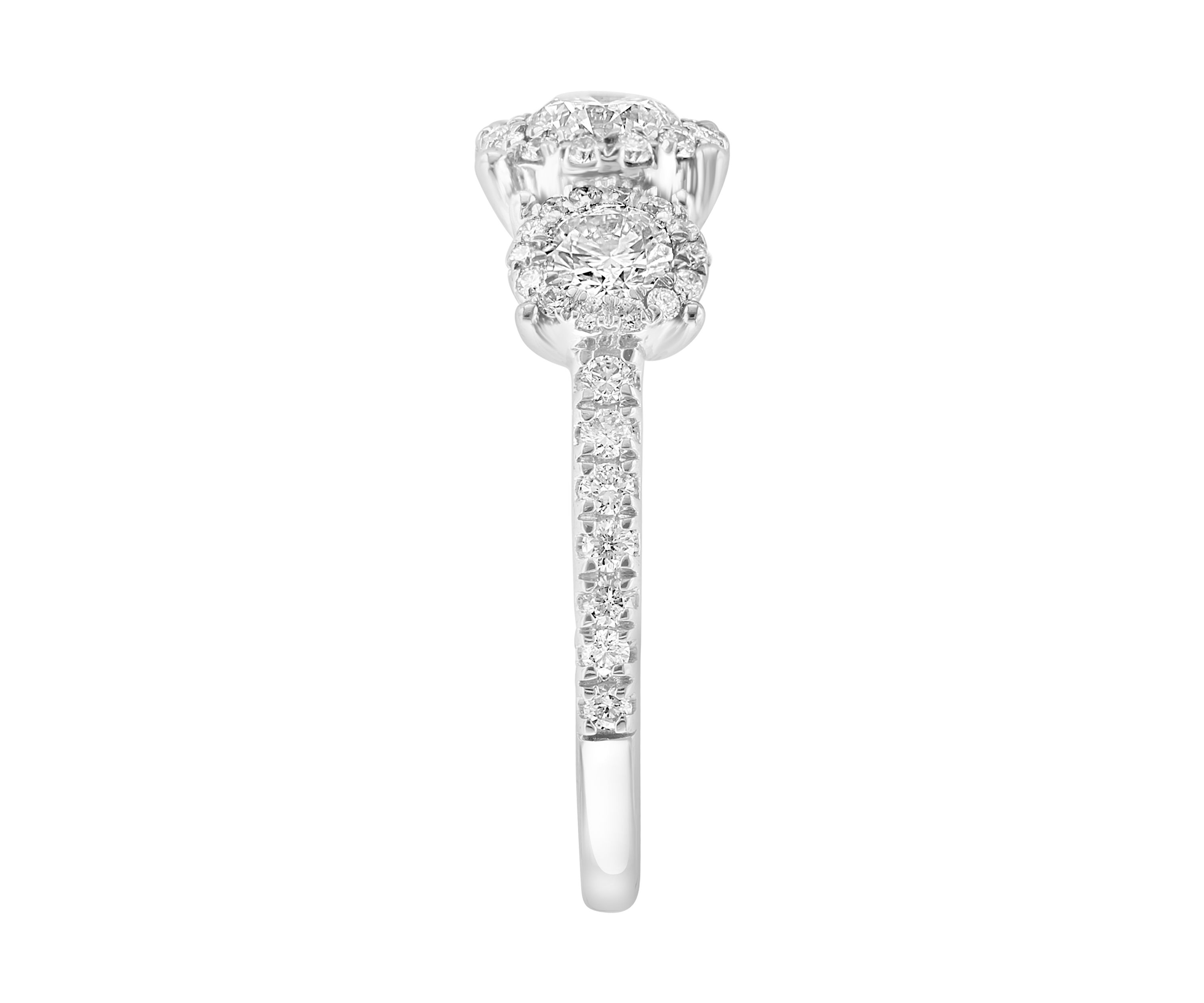 1.45 ct. t.w. Lab Created Diamond Ring in 14K White Gold