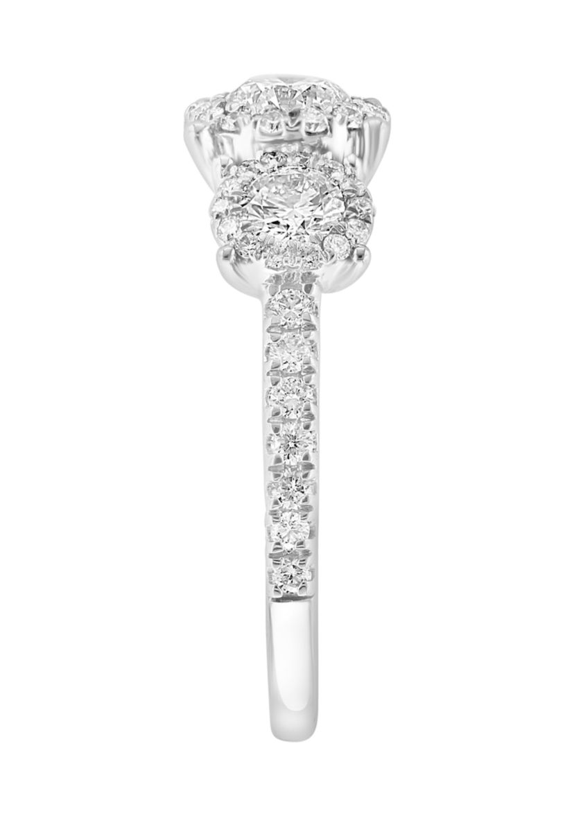 1.45 ct. t.w. Lab Created Diamond Ring in 14K White Gold