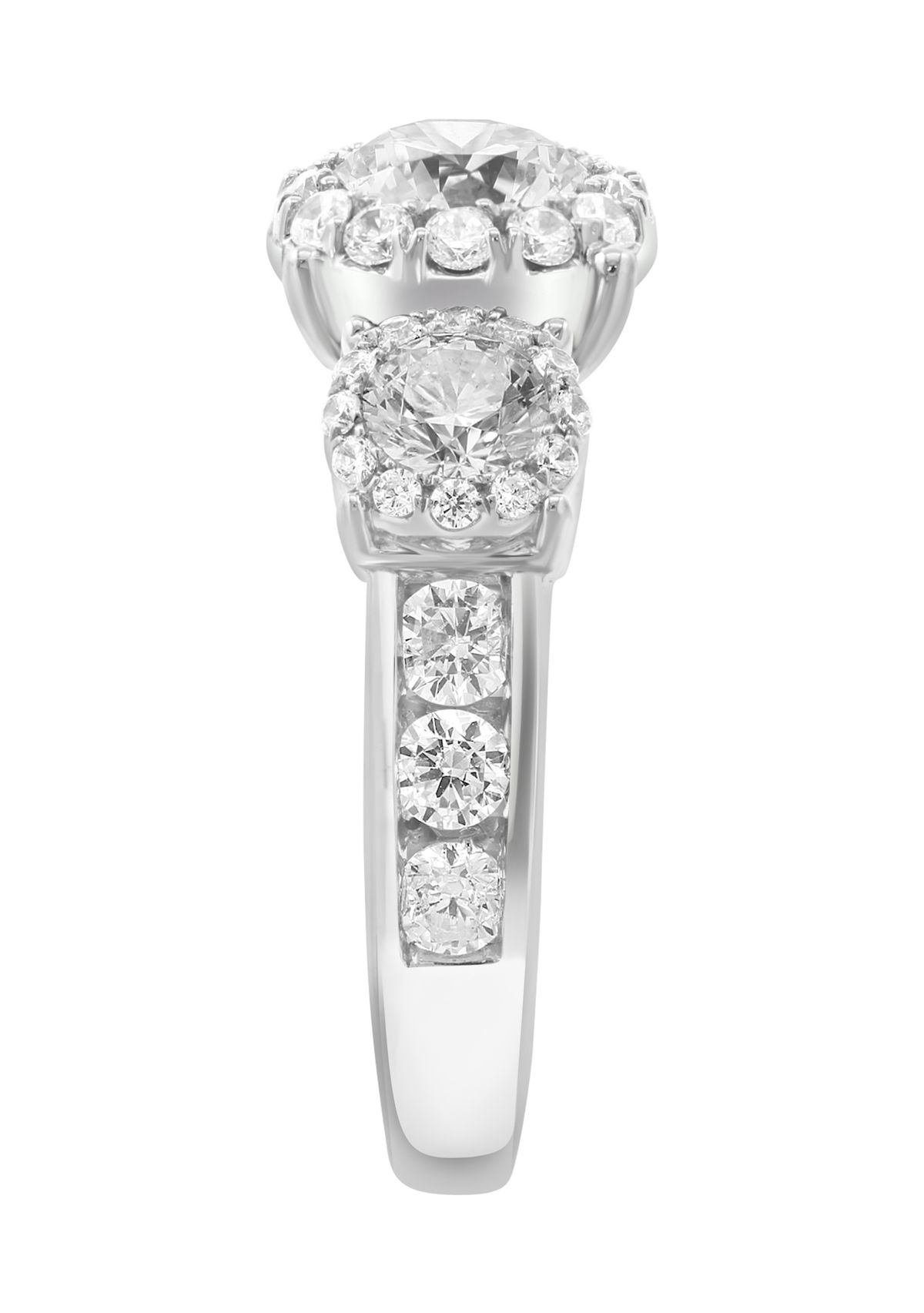 Lab Grown 14K White Gold Diamond Ring 