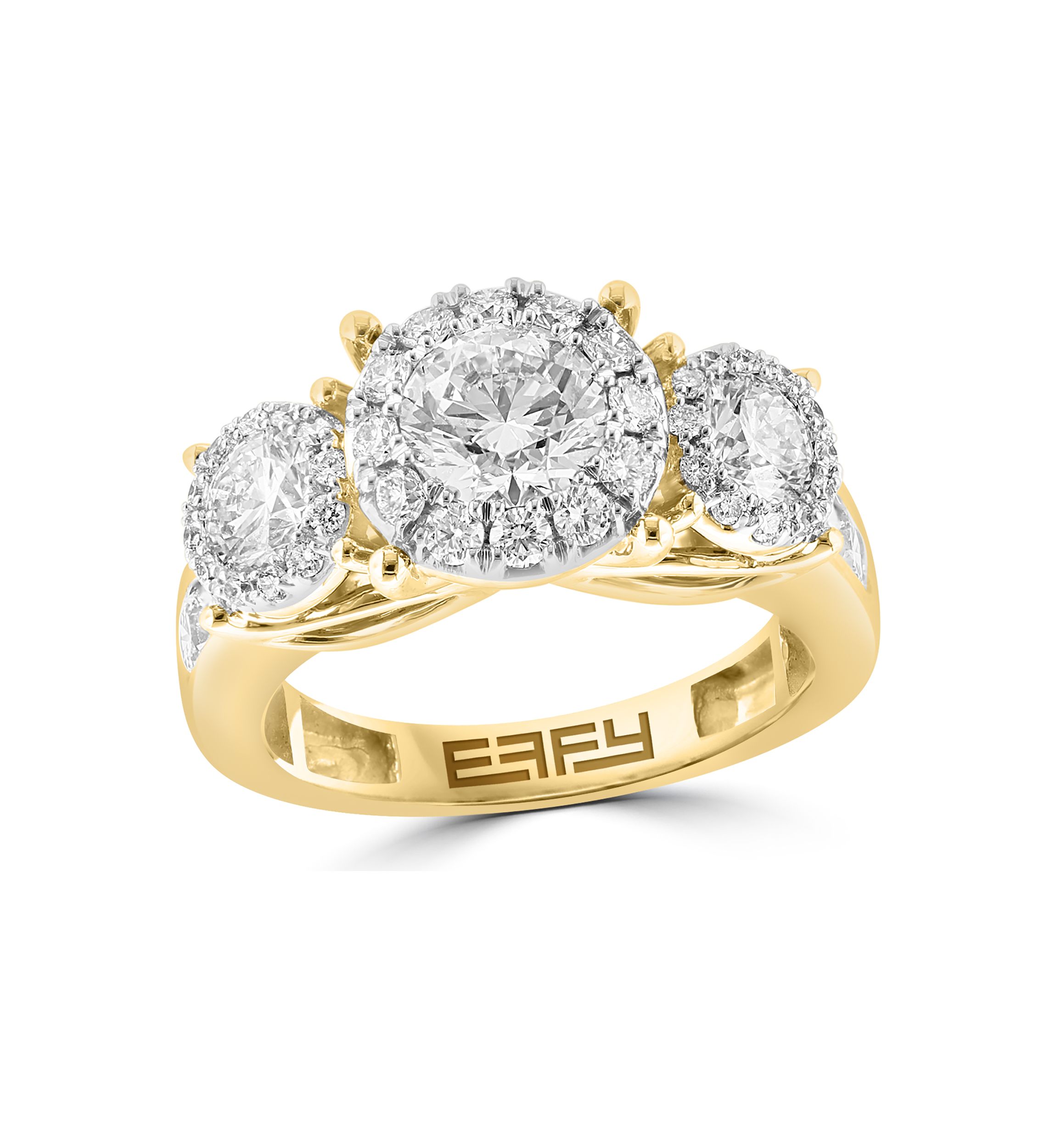 2.89 ct. t.w. Lab Grown Diamond Ring in 14K Yellow Gold