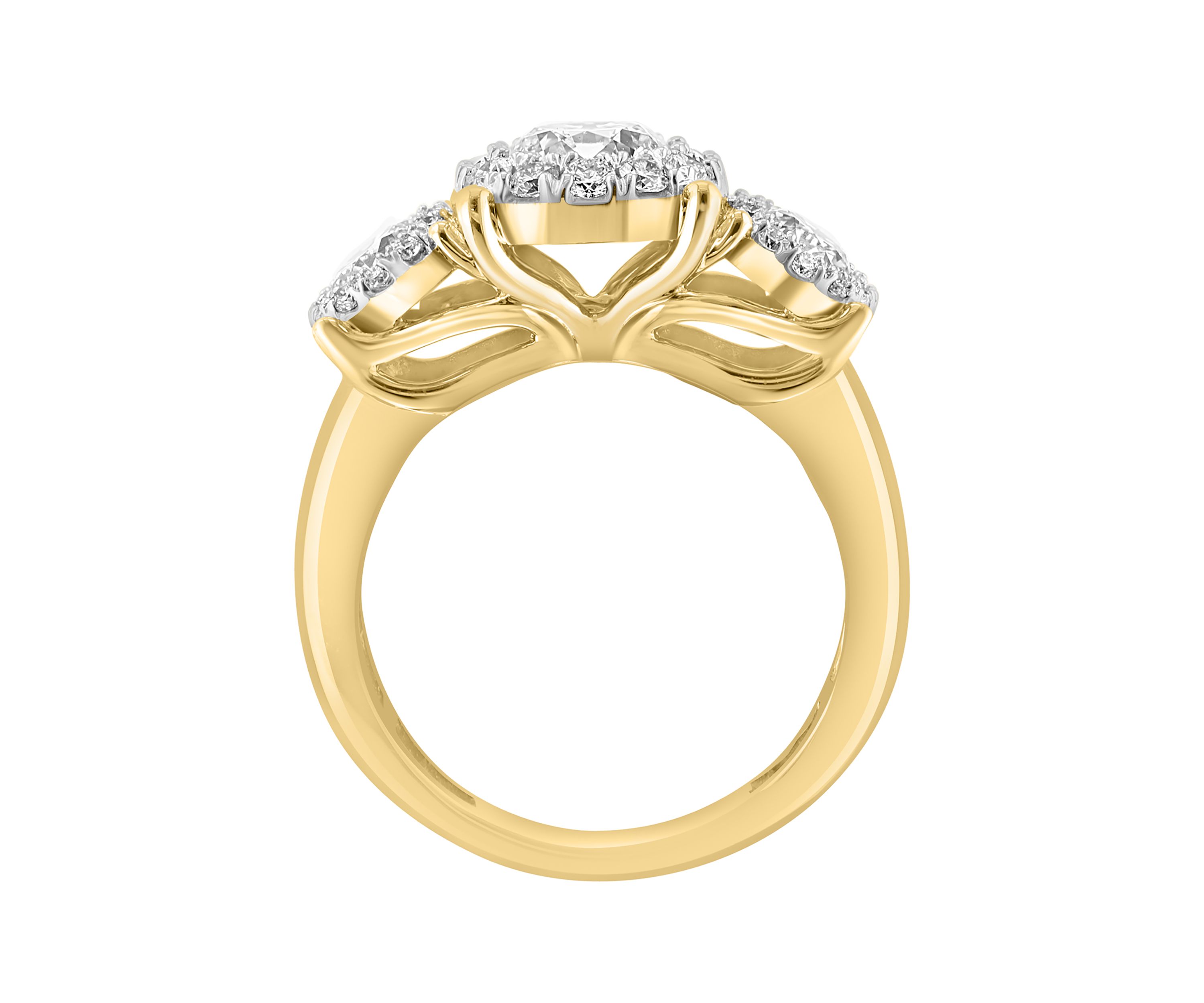 2.89 ct. t.w. Lab Grown Diamond Ring in 14K Yellow Gold