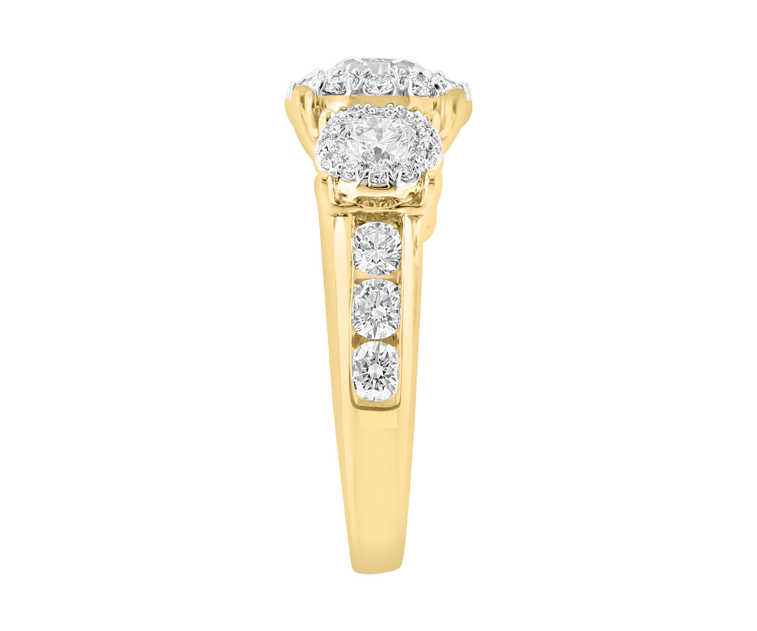 2.89 ct. t.w. Lab Grown Diamond Ring in 14K Yellow Gold