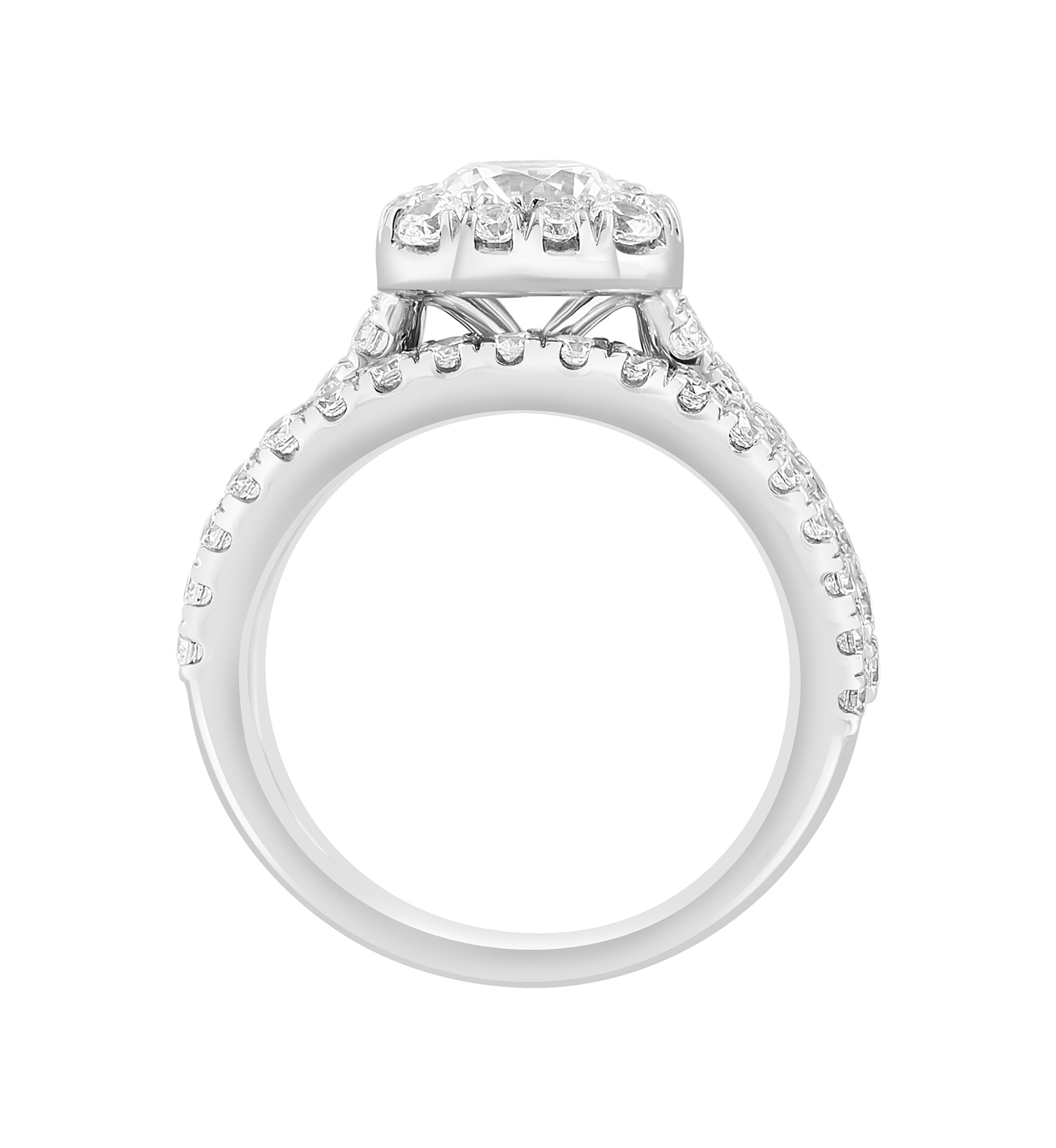2.91 ct. t.w. Lab Grown Diamond Ring in 14K White Gold