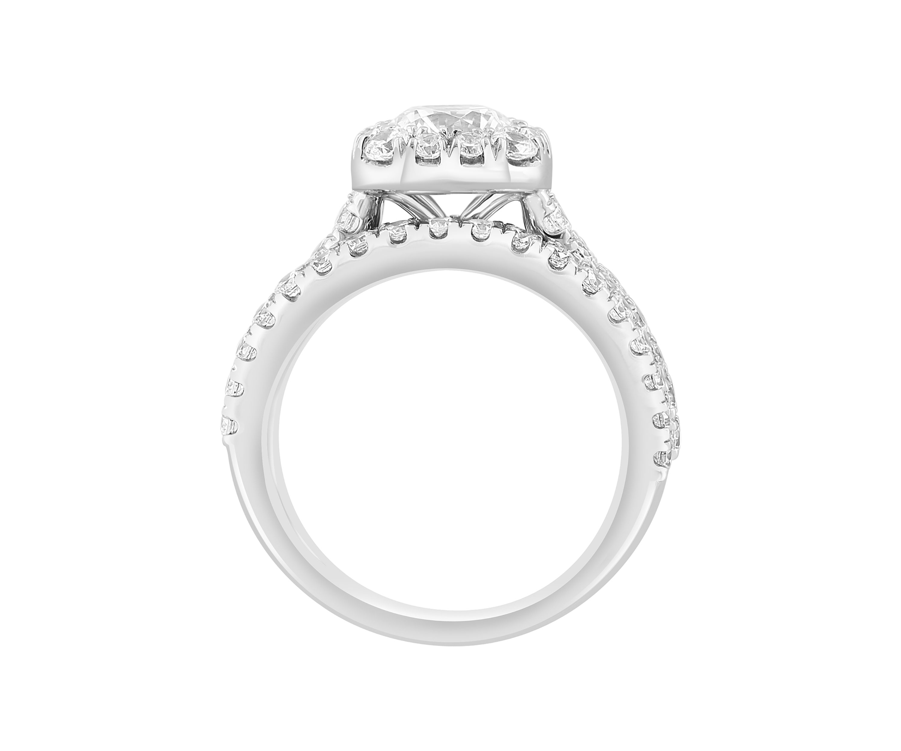 2.91 ct. t.w. Lab Grown Diamond Ring in 14K White Gold