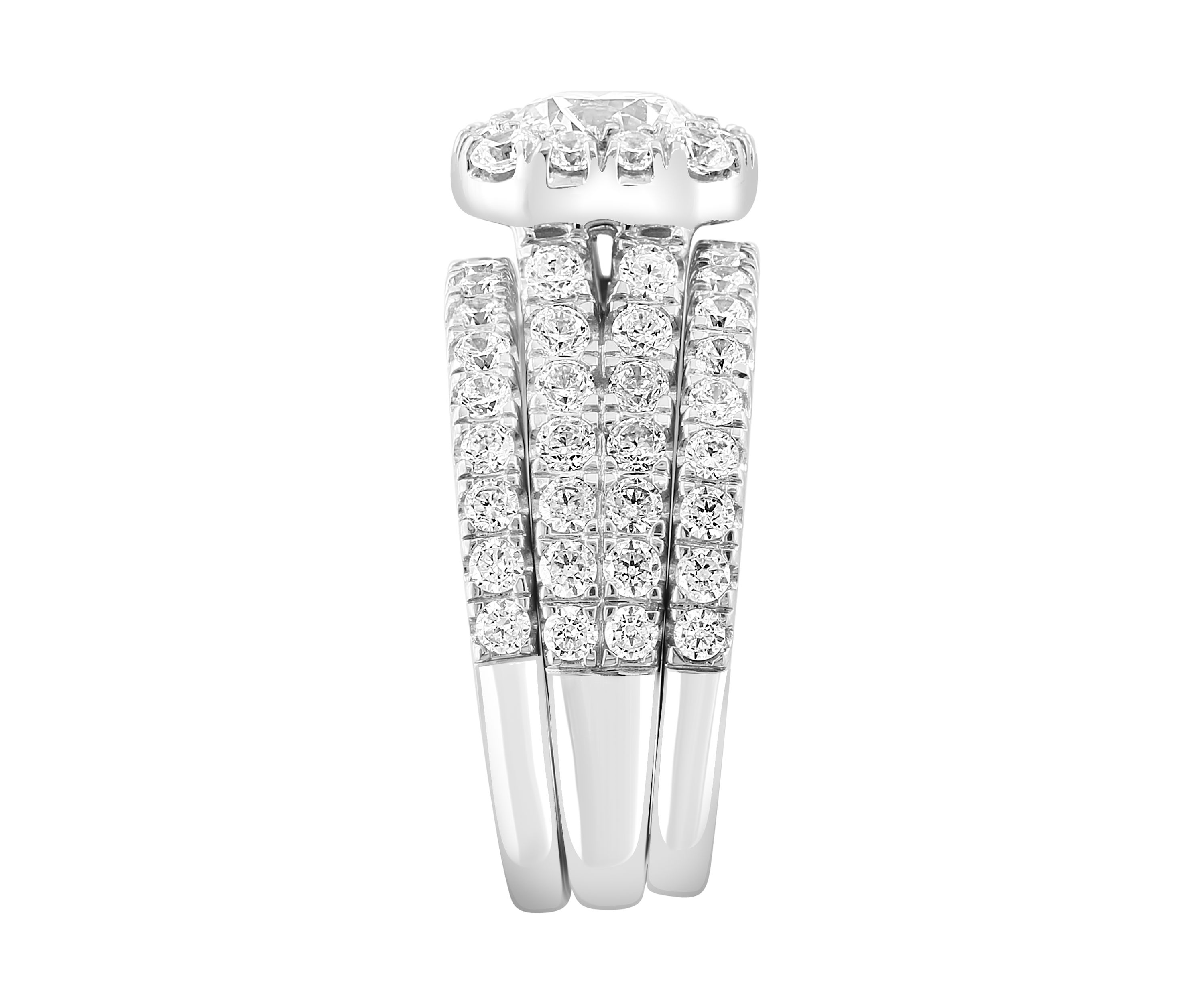 2.91 ct. t.w. Lab Grown Diamond Ring in 14K White Gold