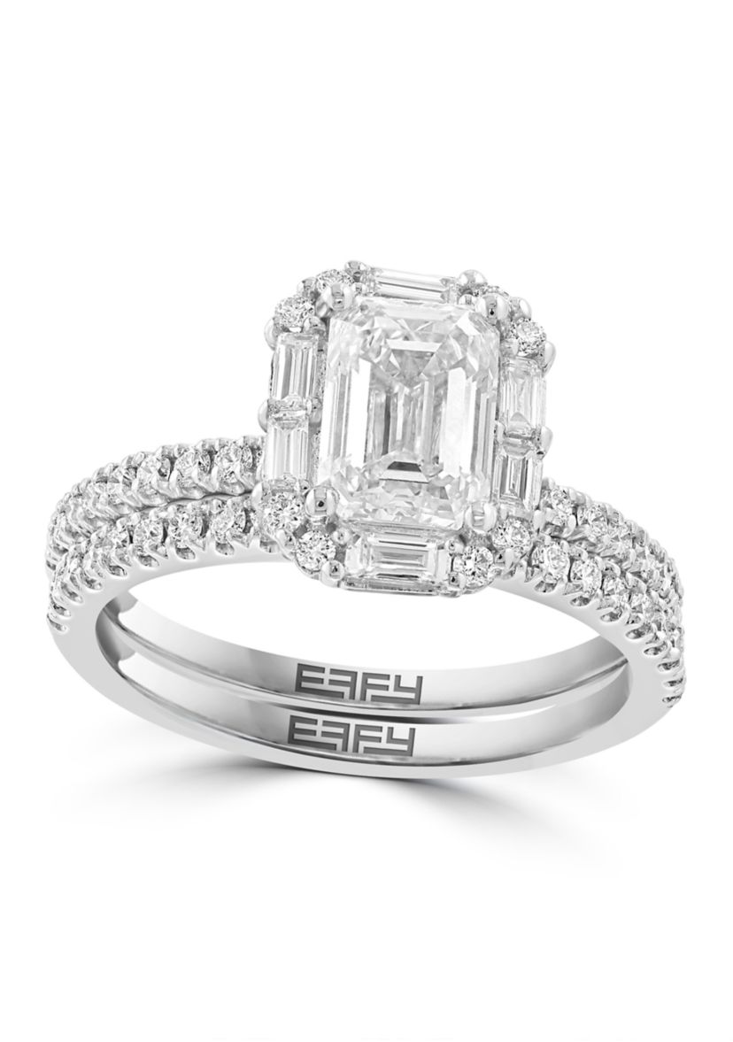 1.5 ct. t.w. Lab Grown Diamond Bridal Ring in 14K White Gold