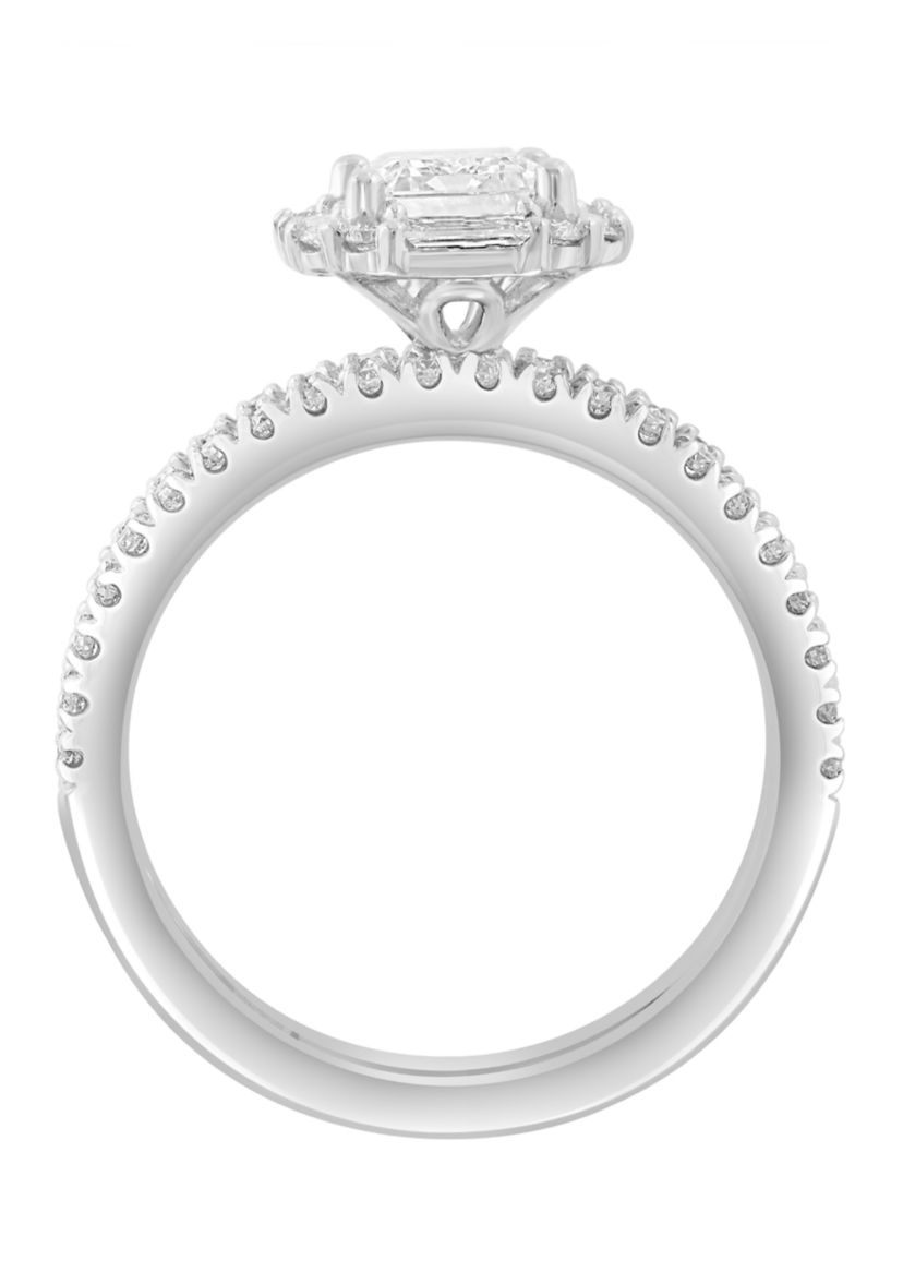 1.5 ct. t.w. Lab Grown Diamond Bridal Ring in 14K White Gold