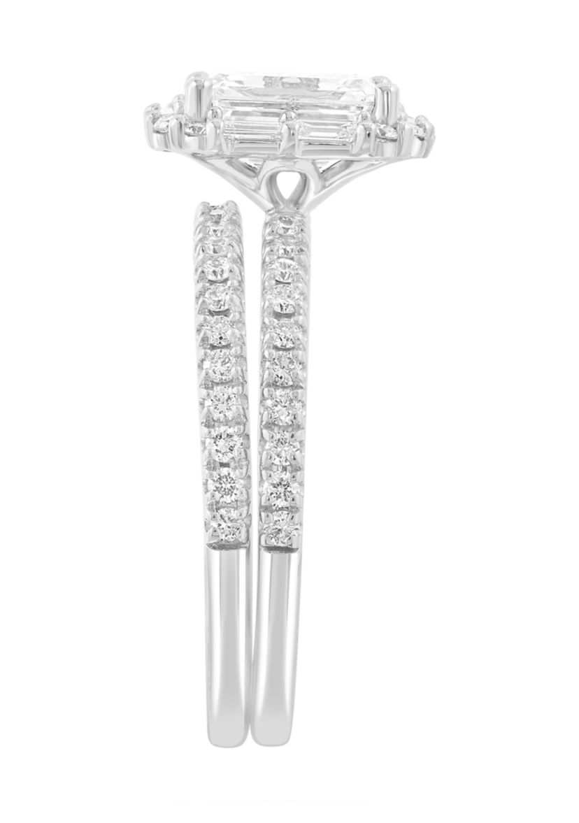 1.5 ct. t.w. Lab Grown Diamond Bridal Ring in 14K White Gold