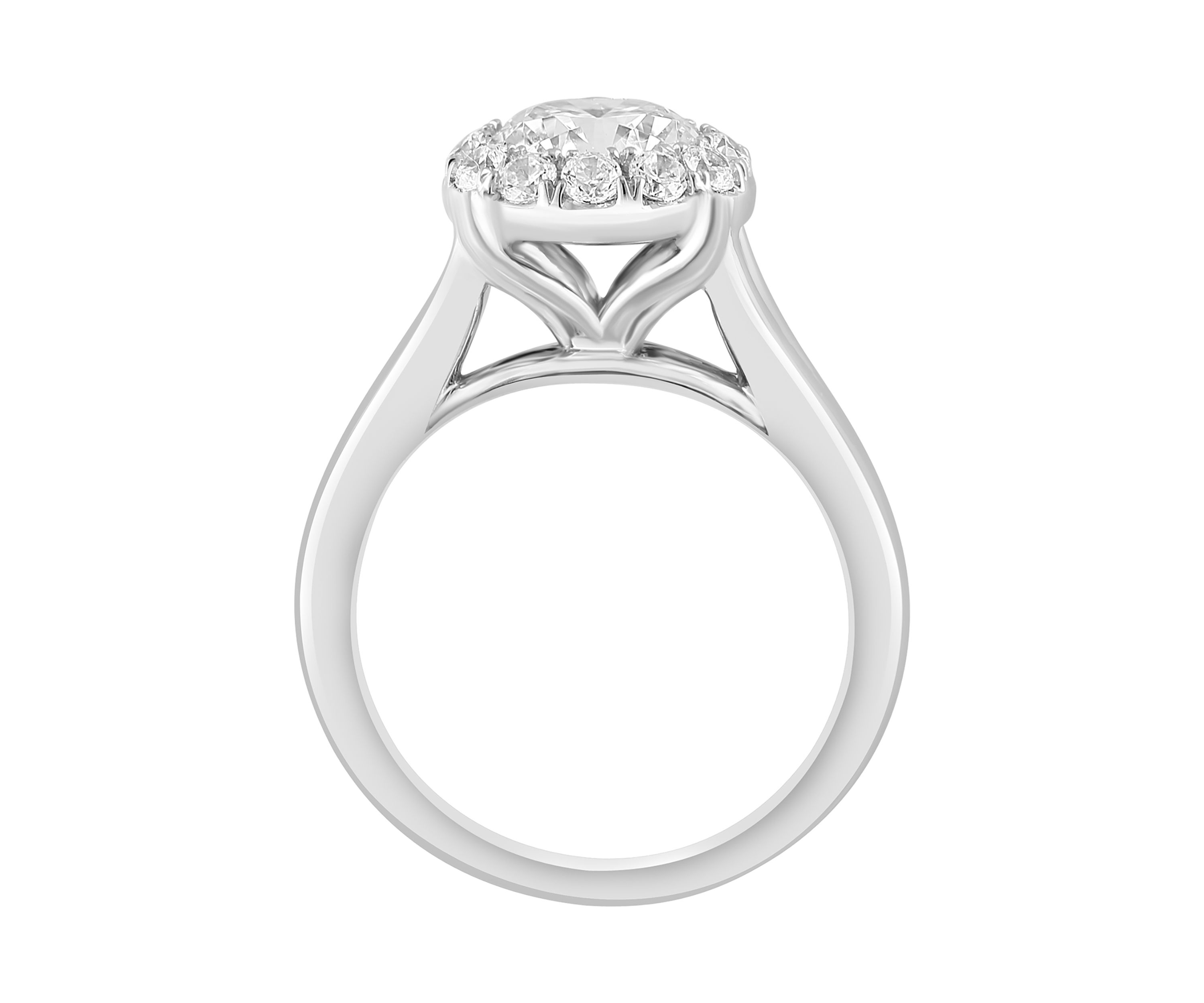 Lab Created Diamond Ring in 14K White Gold