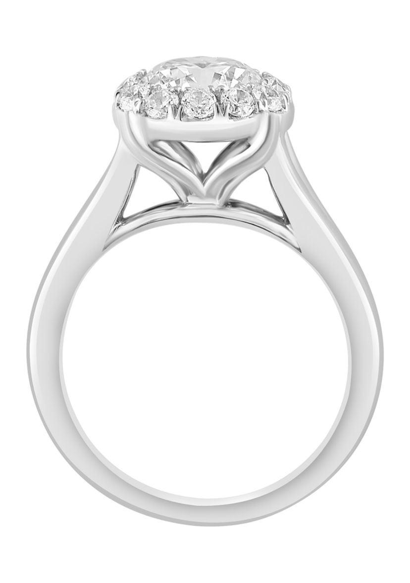 Lab Created Diamond Ring in 14K White Gold