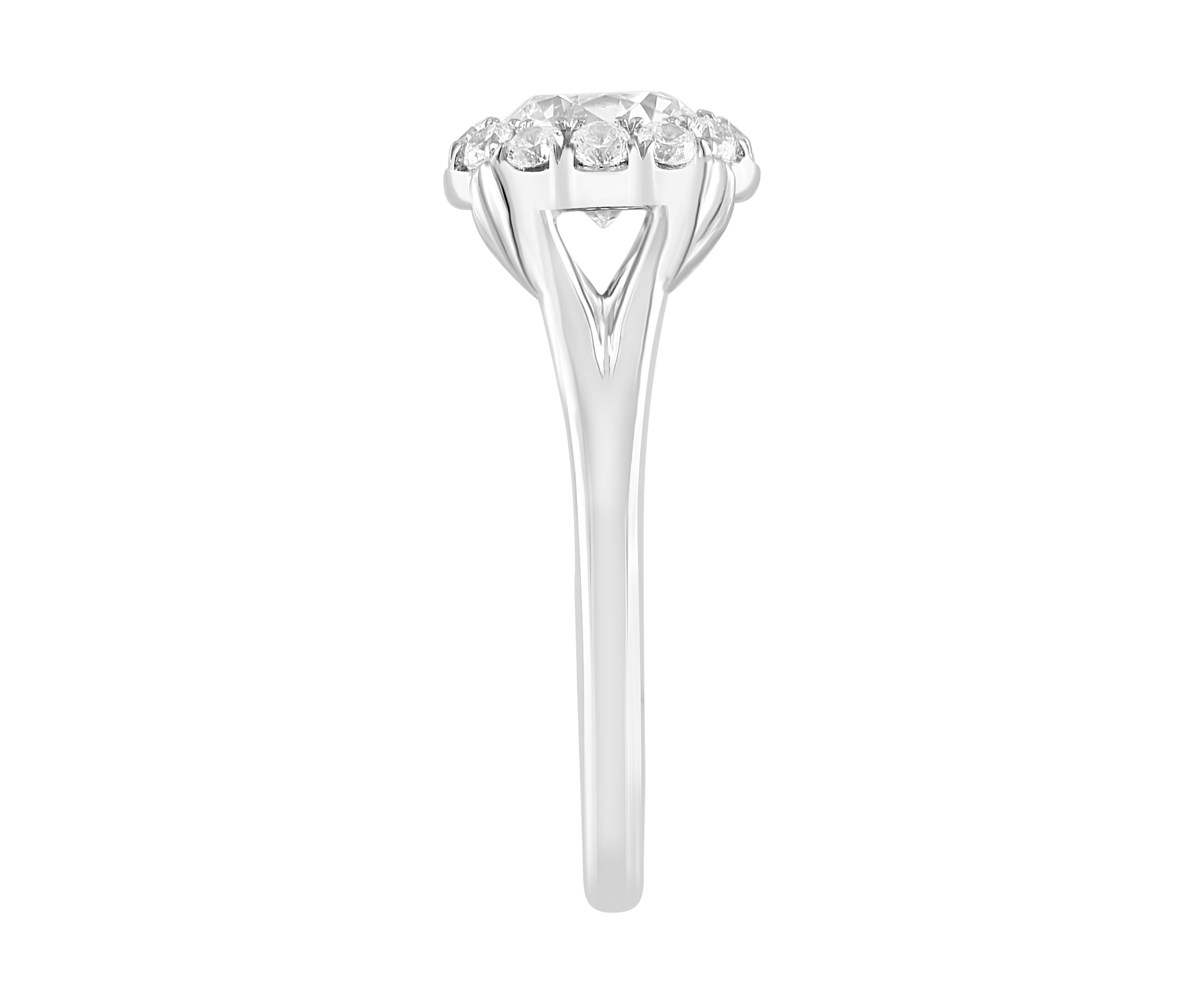 Lab Created Diamond Ring in 14K White Gold