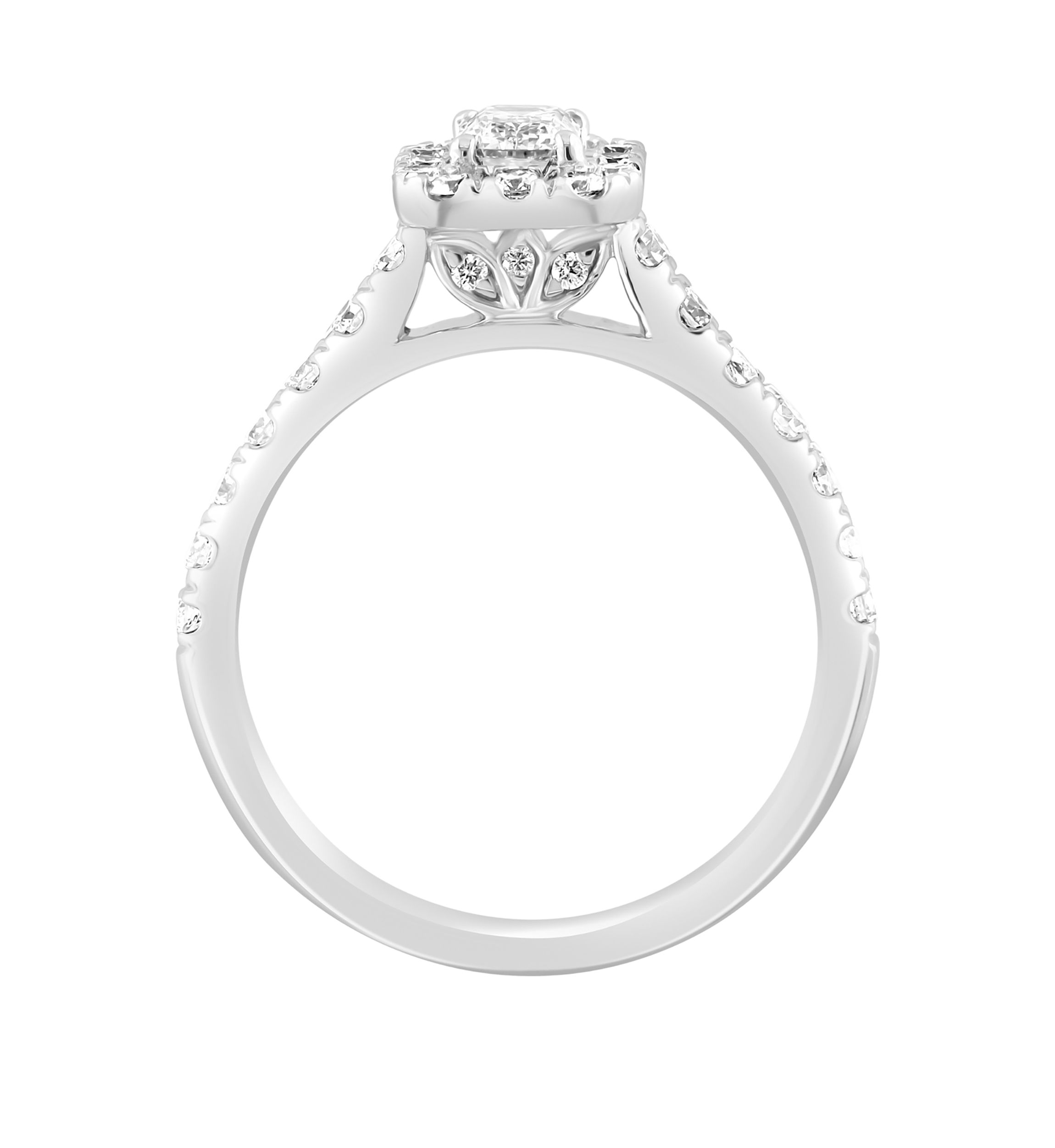 Lab Grown Diamond Ring in 14K White Gold