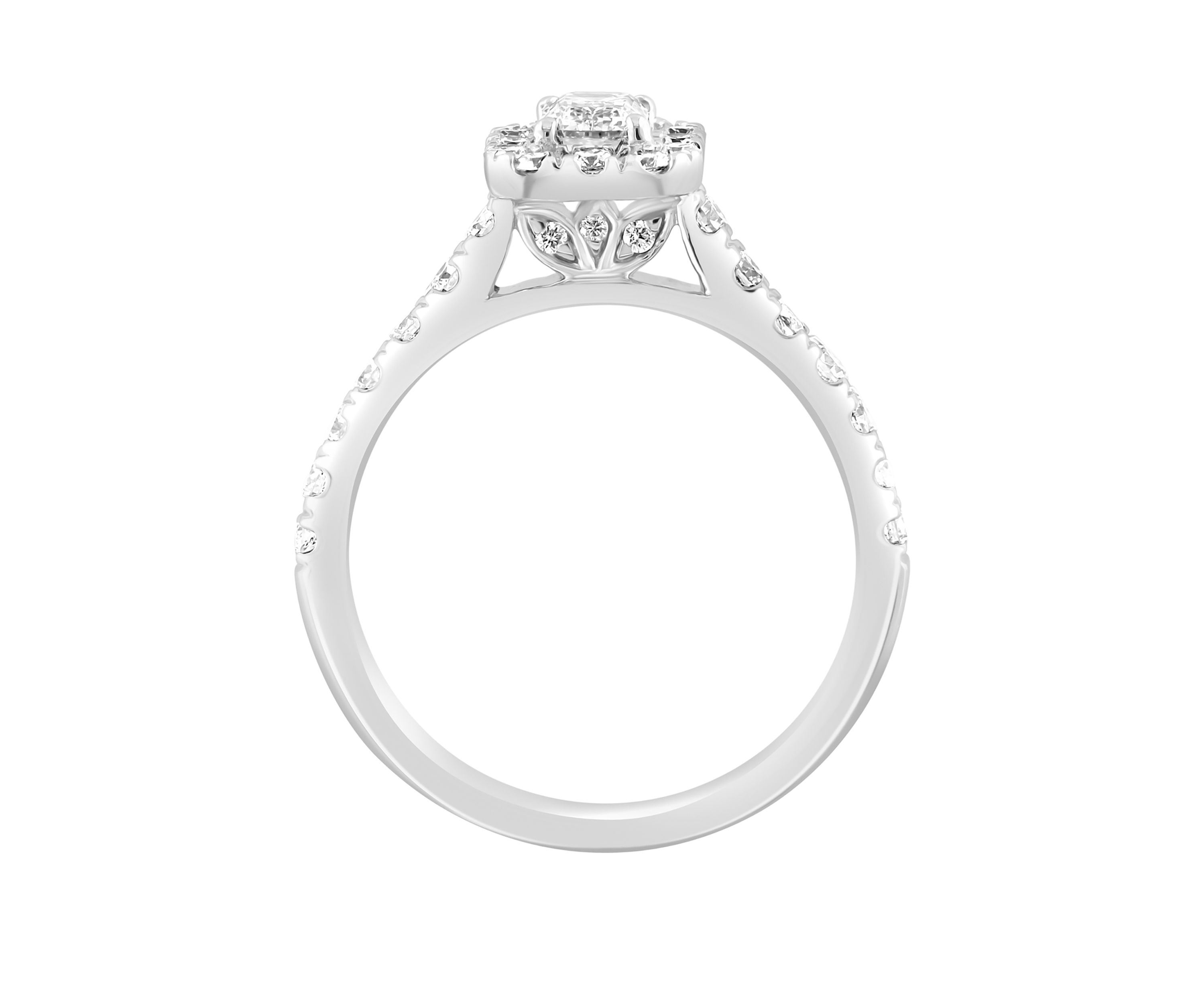 Lab Grown Diamond Ring in 14K White Gold
