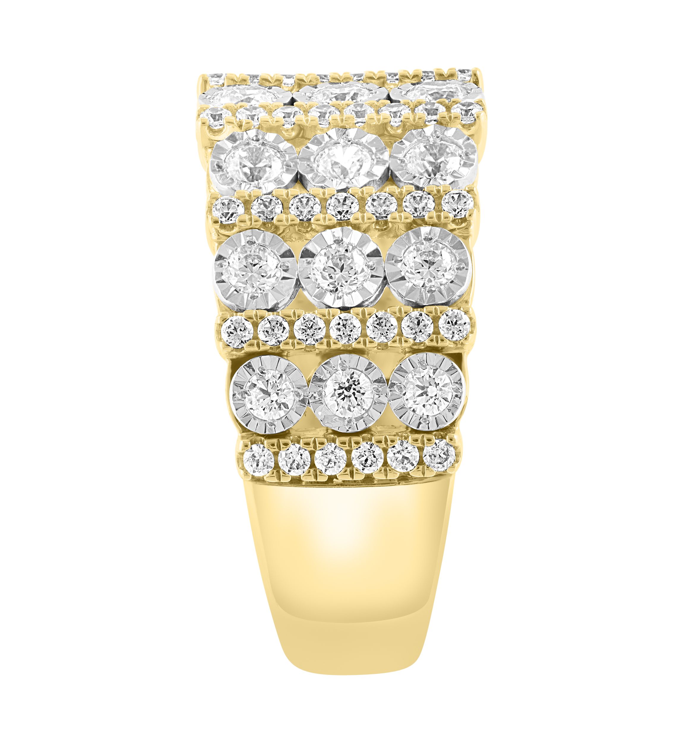14K White Gold & Yellow Gold Lab Grown Diamond Ring