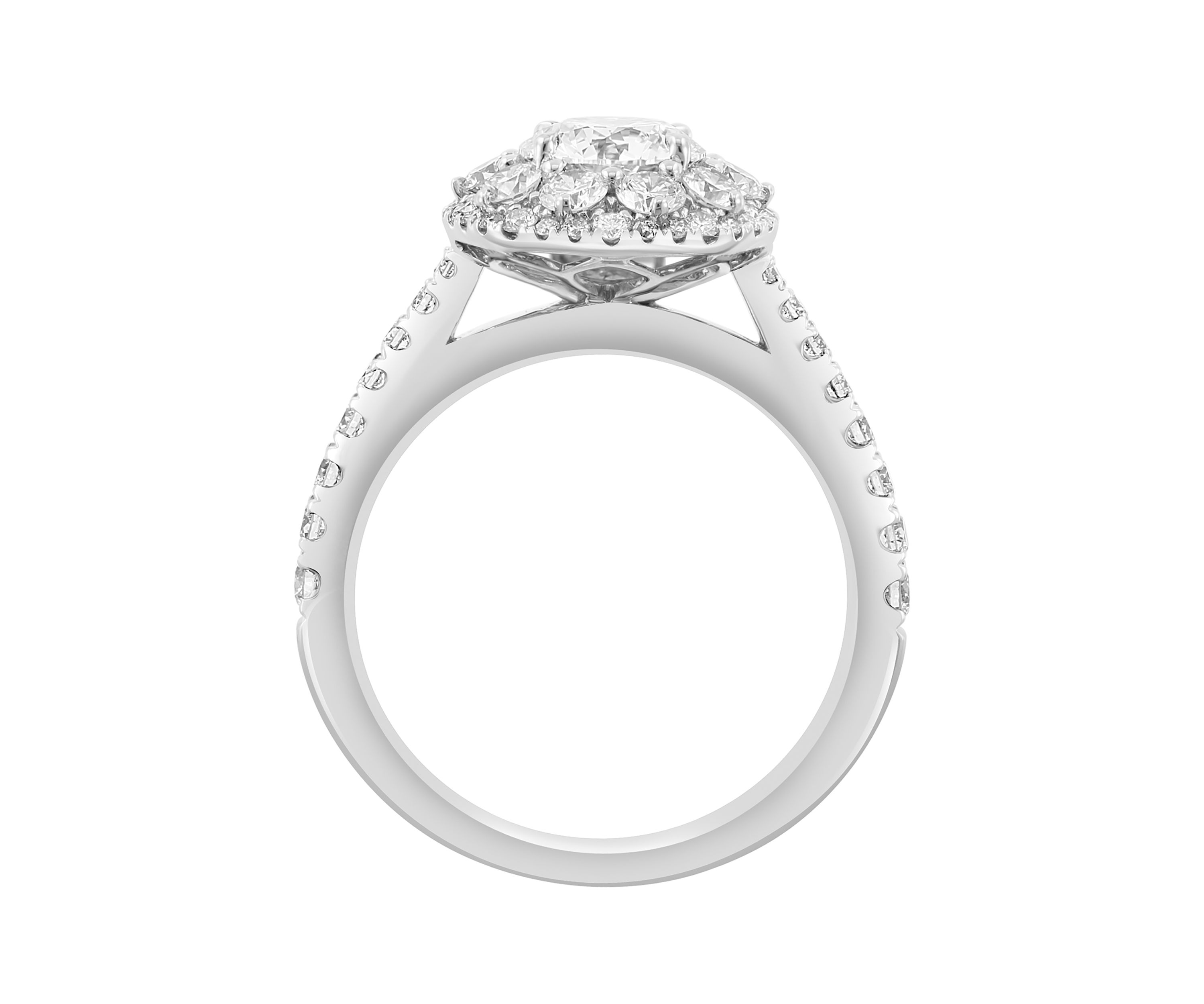 Lab Grown Diamond Ring in 14K White Gold