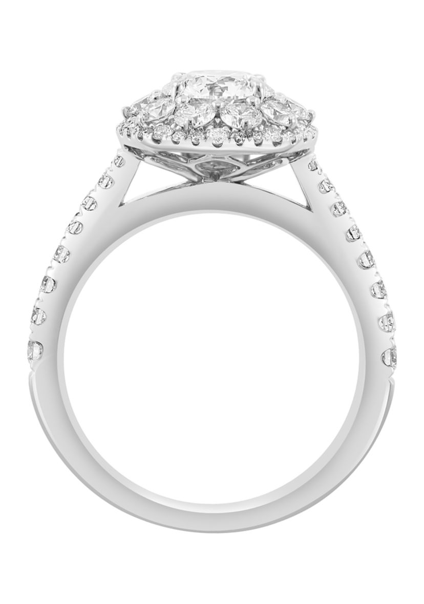 Lab Grown Diamond Ring in 14K White Gold