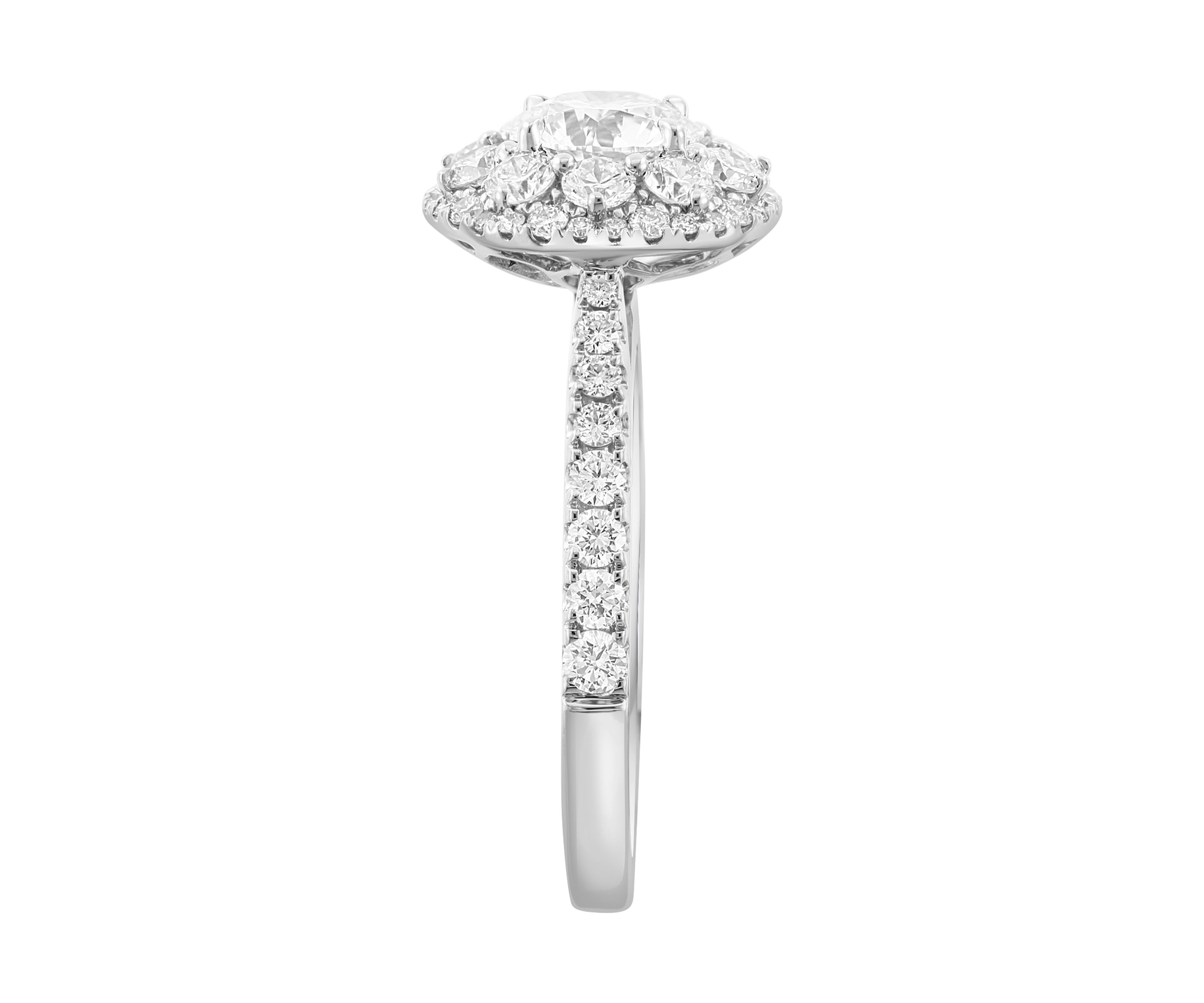 Lab Grown Diamond Ring in 14K White Gold