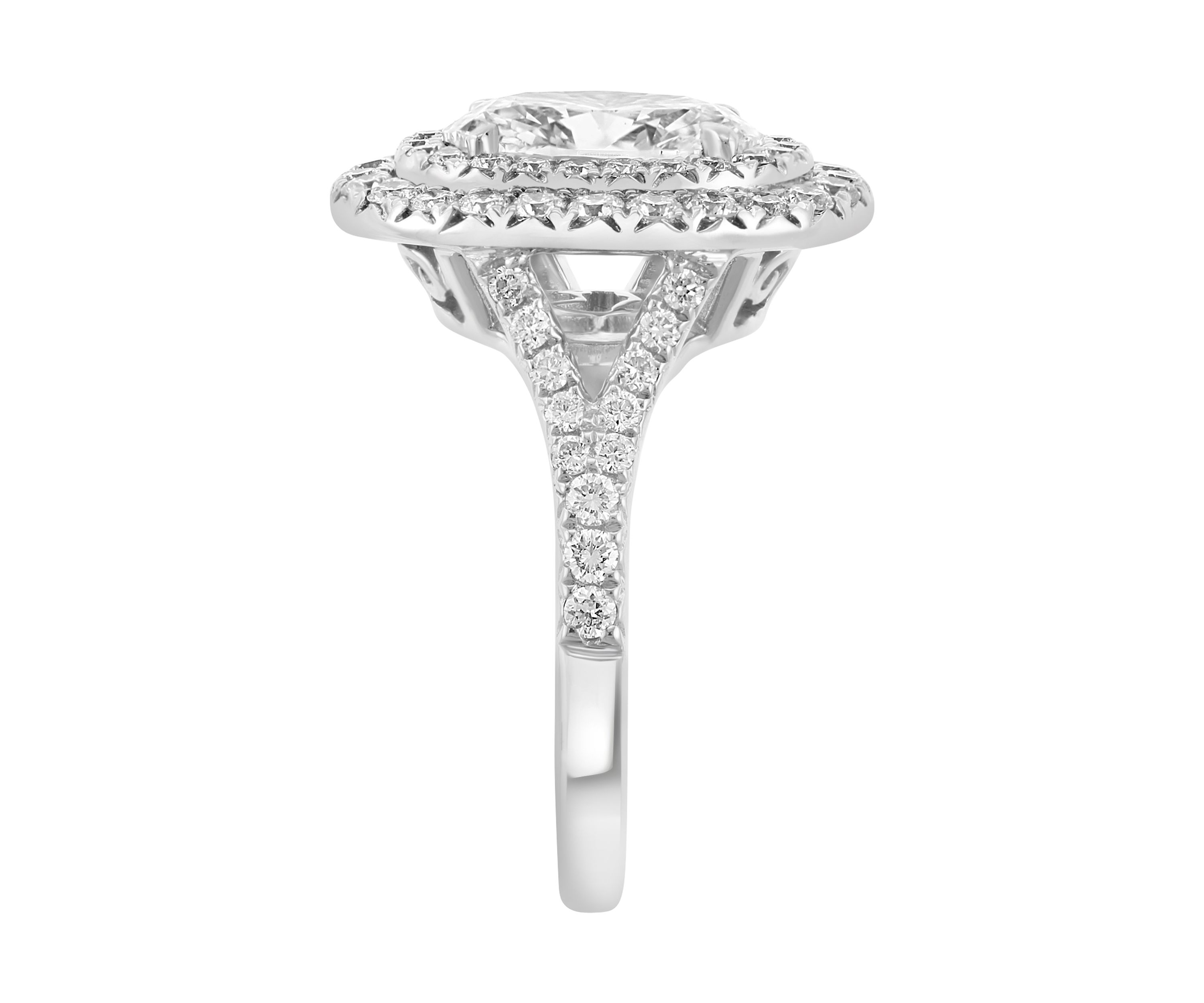 2.94 ct. t.w. Lab Grown Diamond Ring in 14K White Gold