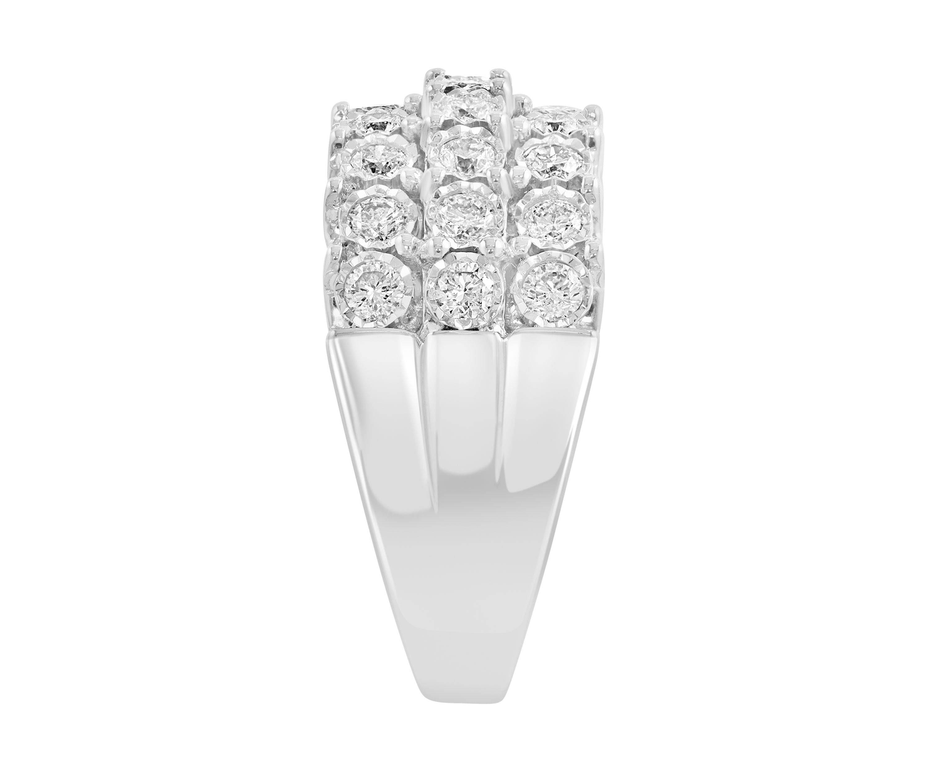 Sterling Silver Lab Grown Diamond Ring 