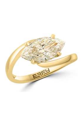 Effy Lab Grown 2.08 ct. t.w. Diamond Marquise Solitaire Ring in 14K Yellow Gold -  5400452WA0JG91HH4