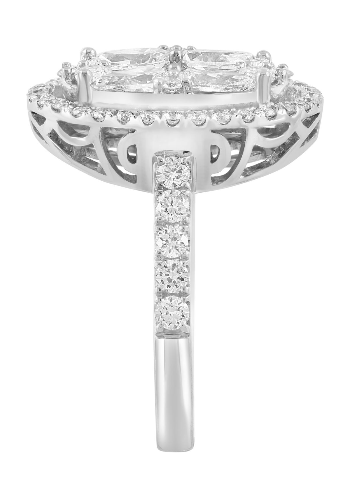 2.07 ct. t.w. Lab Grown Diamond Oval Ring in 14K White Gold