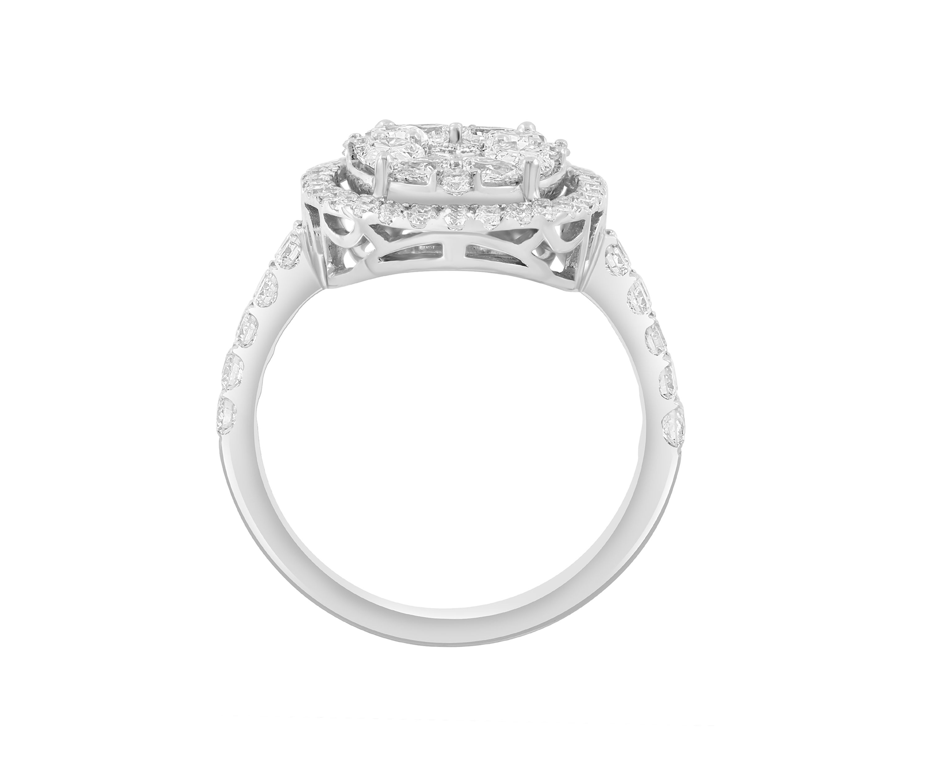 2.07 ct. t.w. Lab Grown Diamond Oval Ring in 14K White Gold