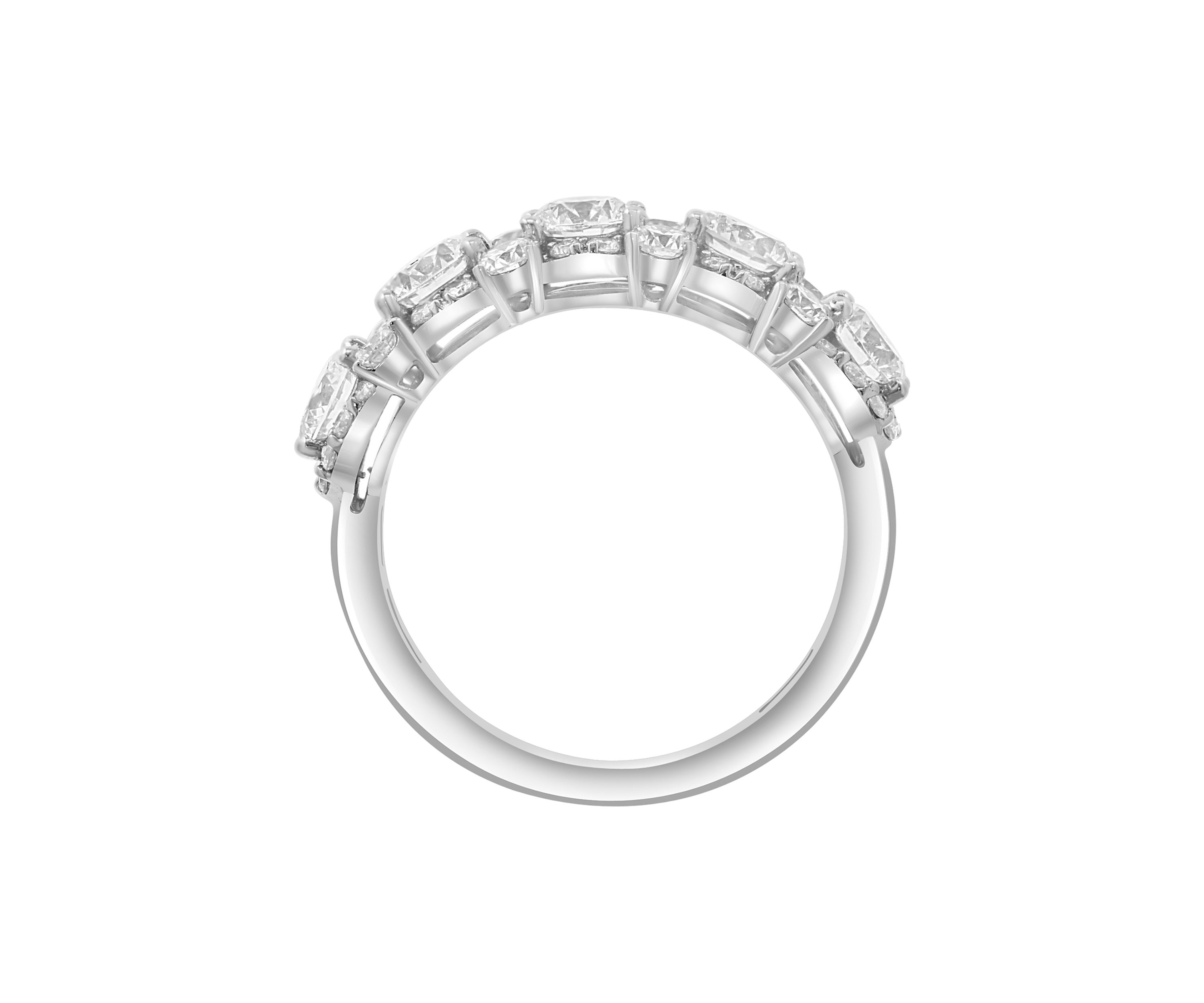 2.44 ct. t.w. Lab Grown Diamond Ring in 14K White Gold