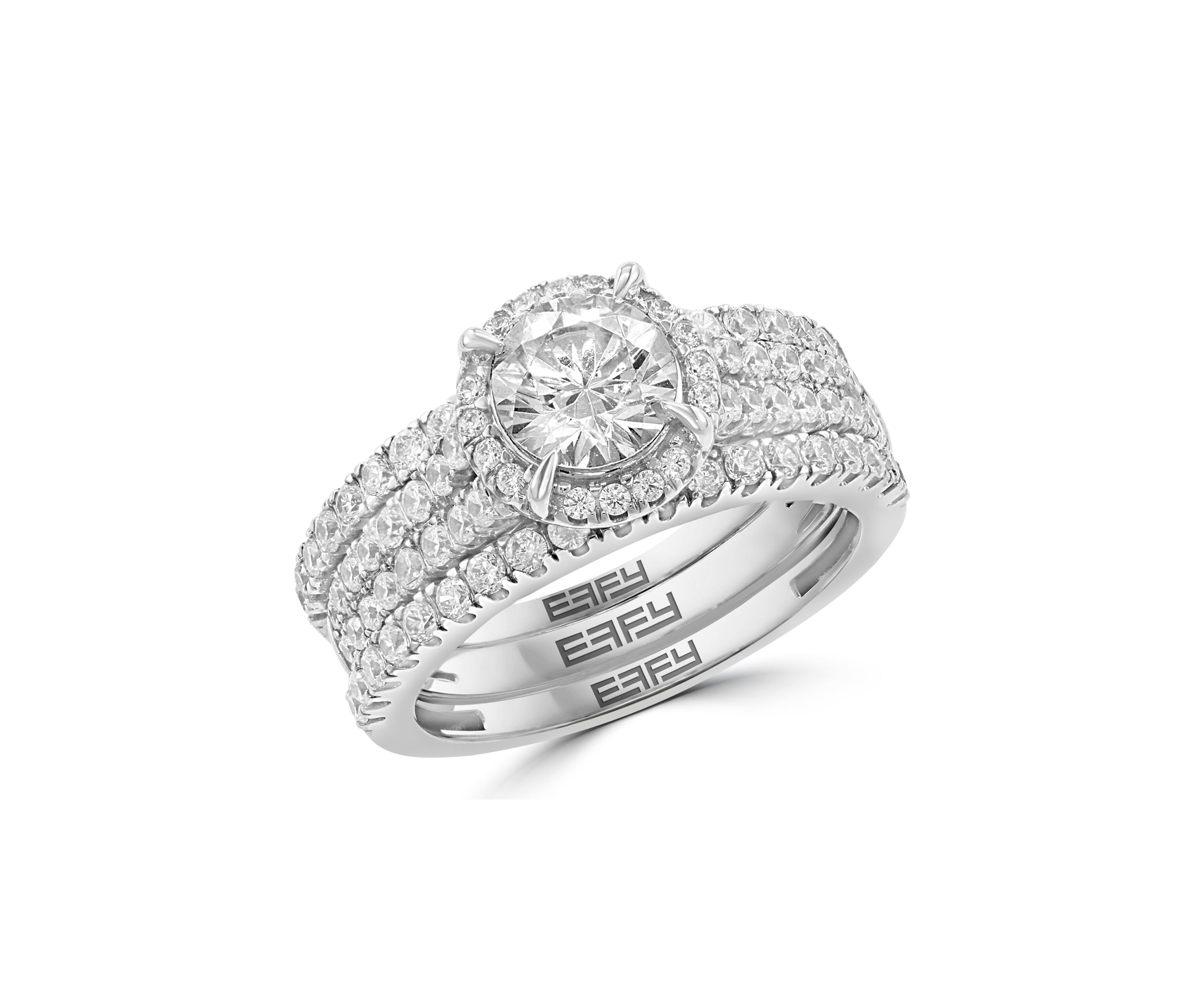 1.94 ct. t.w. Lab Grown Diamond Bridal Set Ring in 14K White Gold