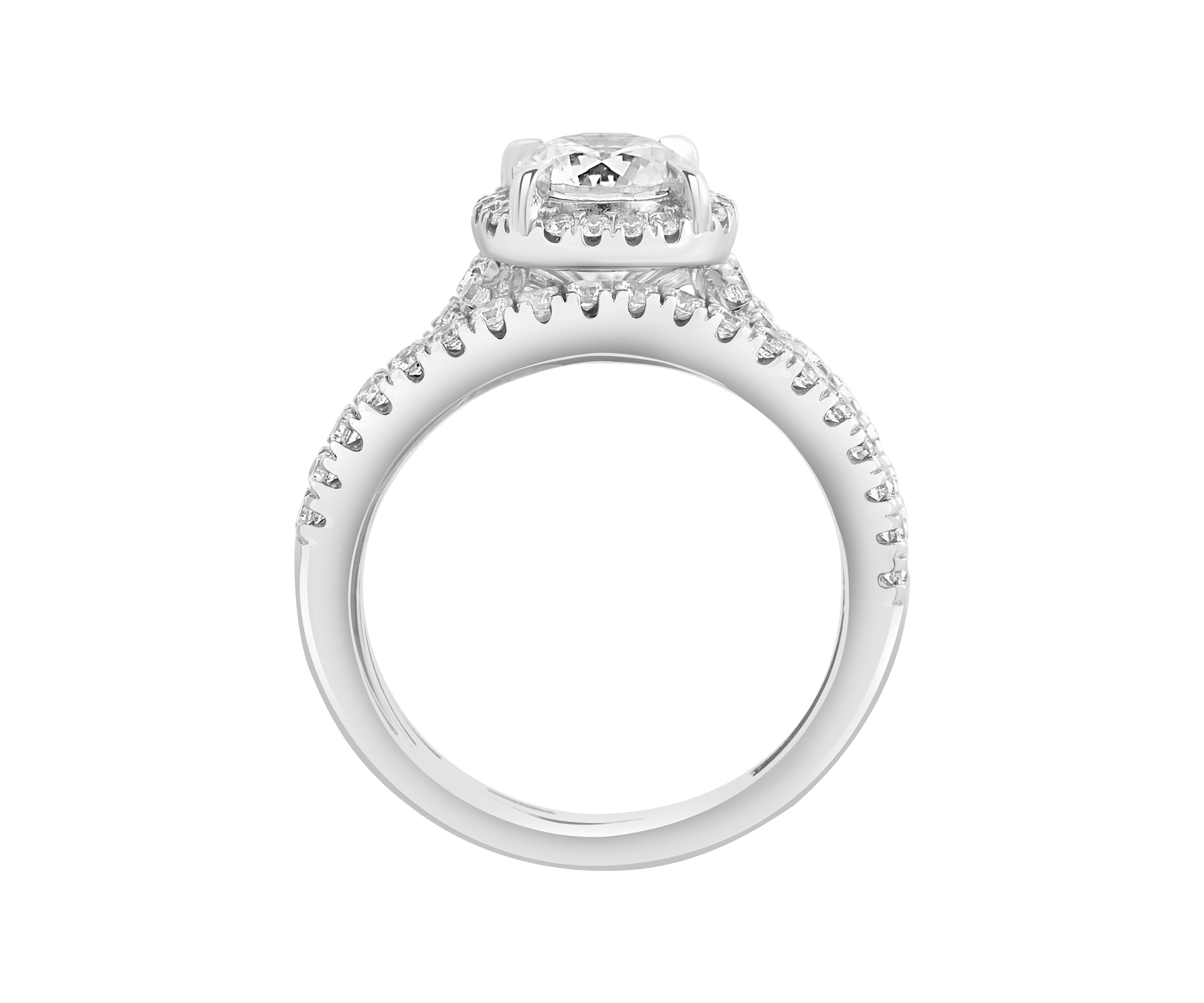 1.94 ct. t.w. Lab Grown Diamond Bridal Set Ring in 14K White Gold