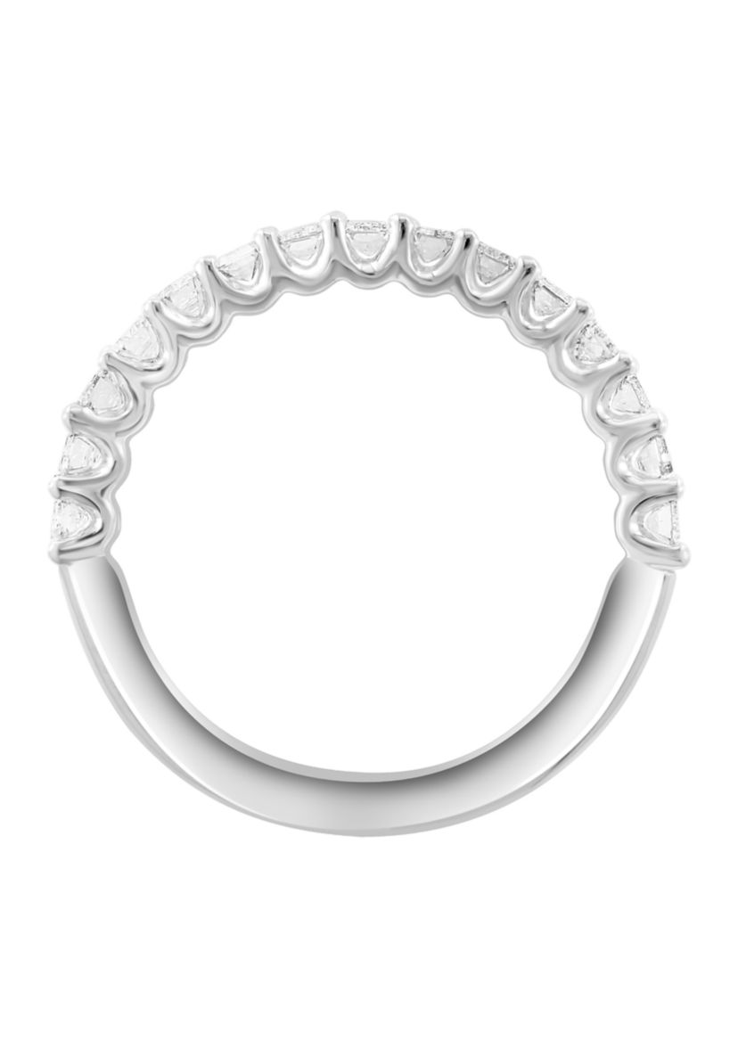 9/10 ct. t.w. Lab Grown Diamond Ring in 14K White Gold