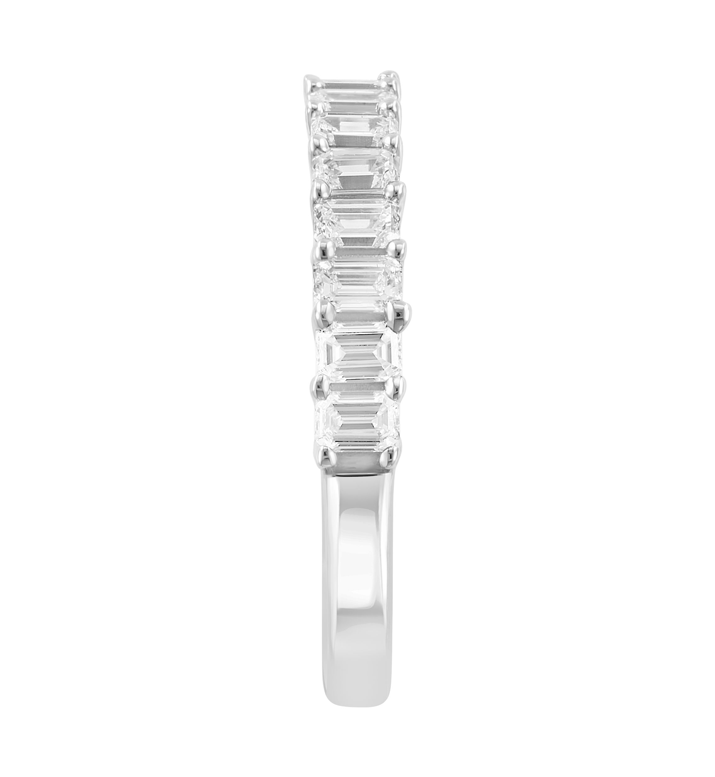 9/10 ct. t.w. Lab Grown Diamond Ring in 14K White Gold