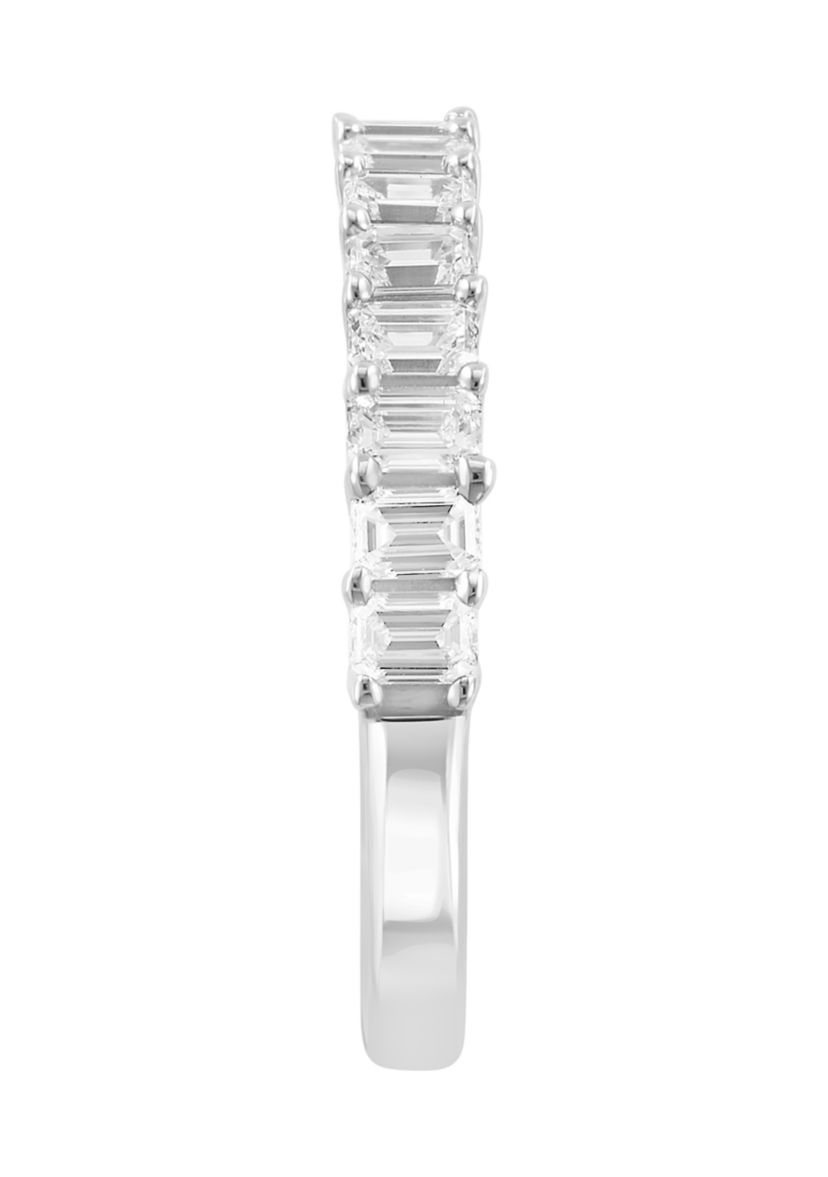 9/10 ct. t.w. Lab Grown Diamond Ring in 14K White Gold