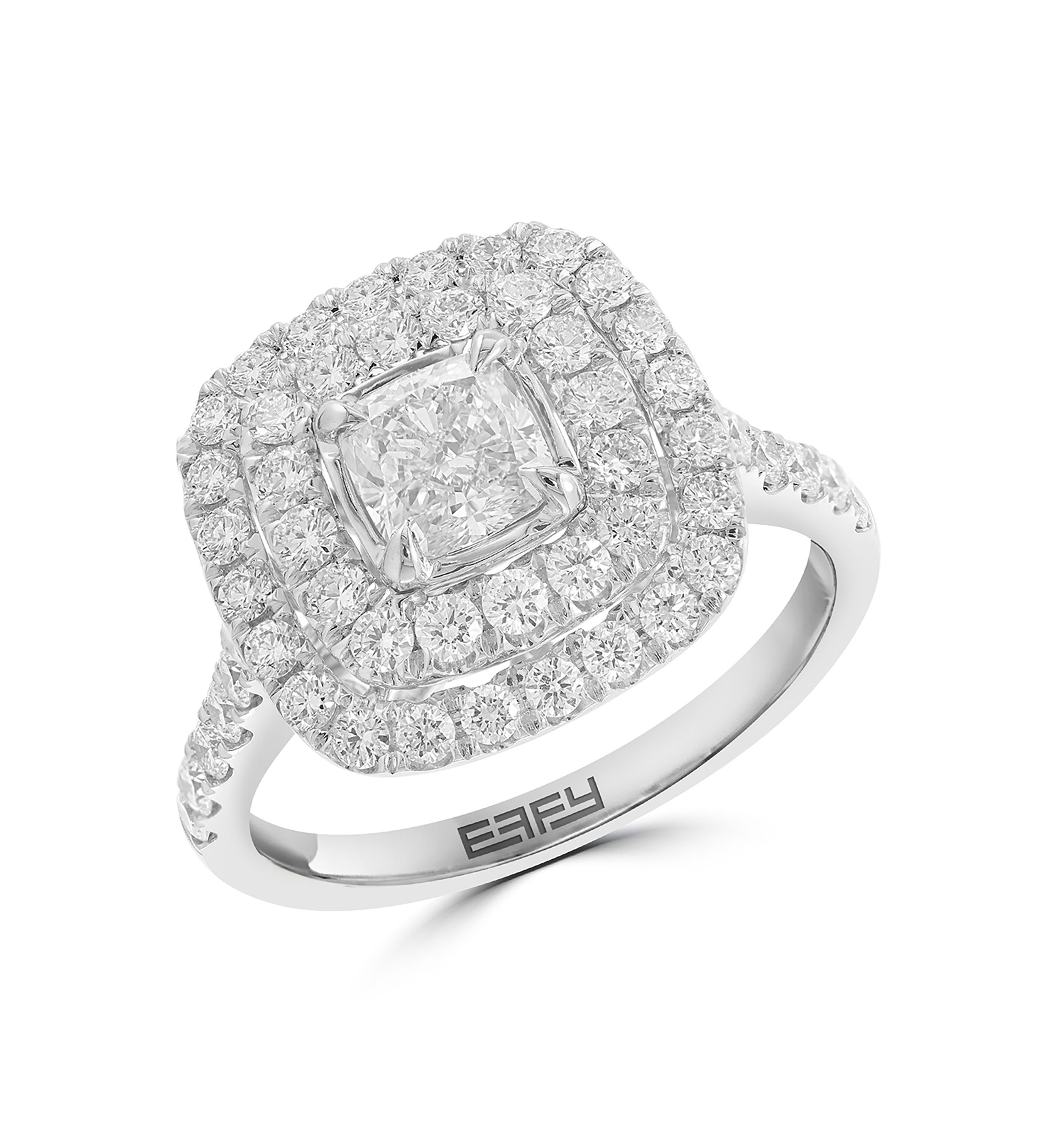 1.49 ct. t.w. Lab-Grown Diamond Ring in 14K White Gold 